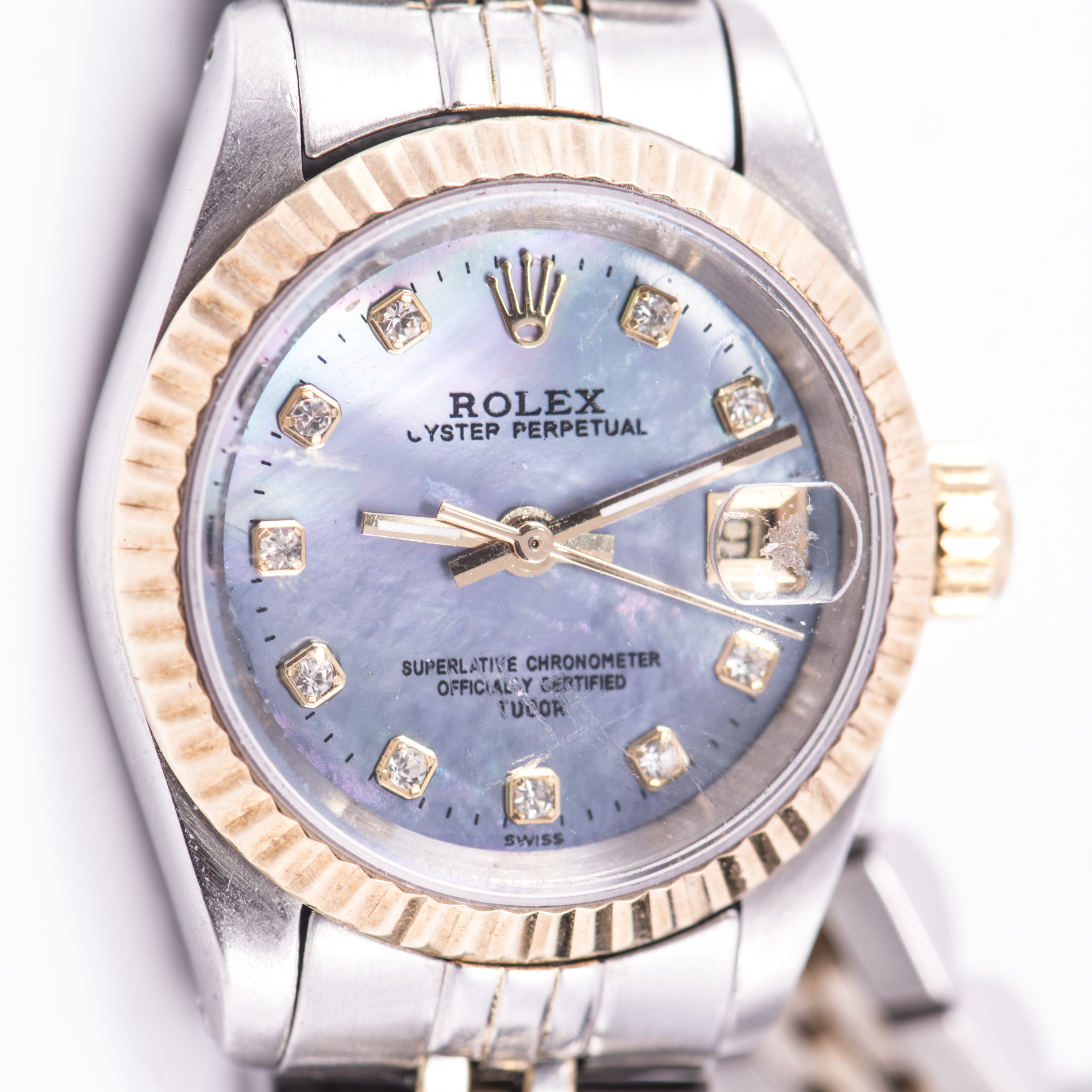 Rolex 18K and Stainless Steel Oyster Perpetual Watch