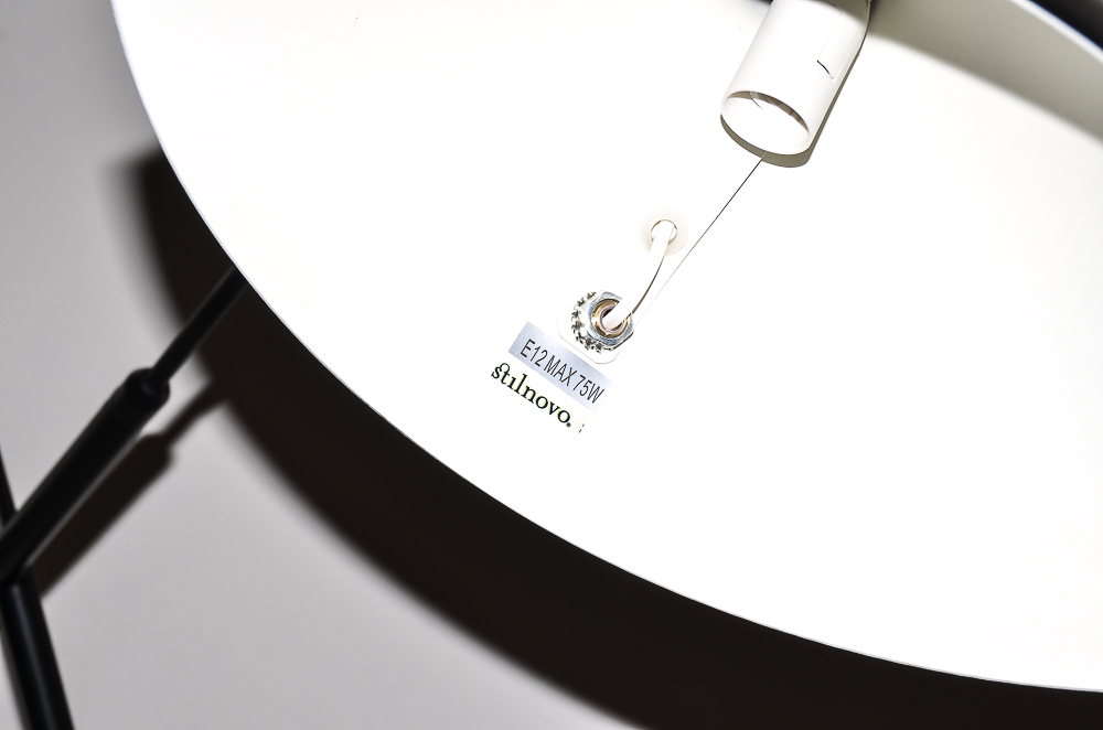 "Holstebro" Floor Lamp in Black by Stilnovo