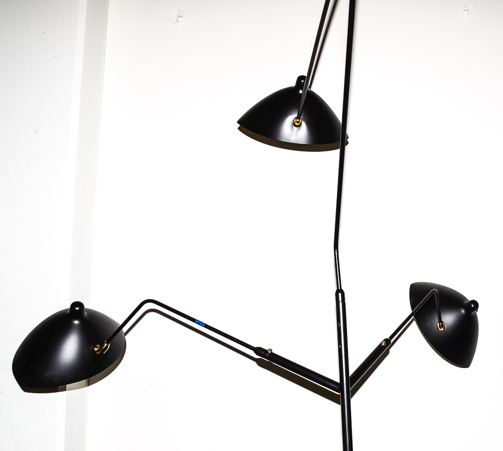 "Holstebro" Floor Lamp in Black by Stilnovo