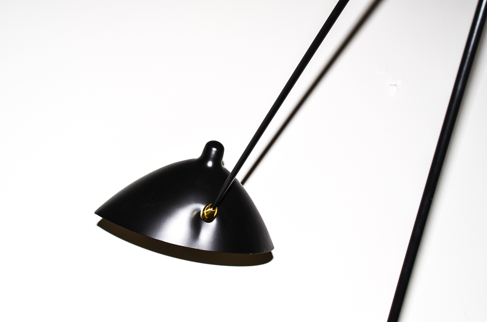 "Holstebro" Floor Lamp in Black by Stilnovo