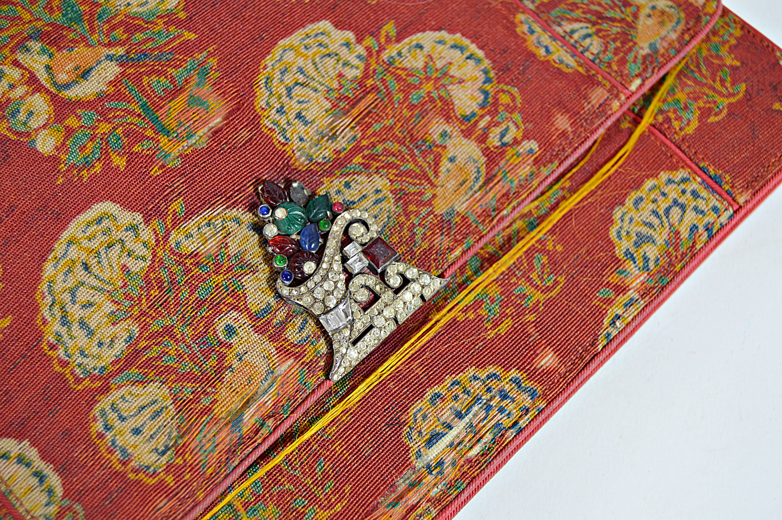 Vintage Velvet and Brocade Handbags with Velvet Jewelry Box