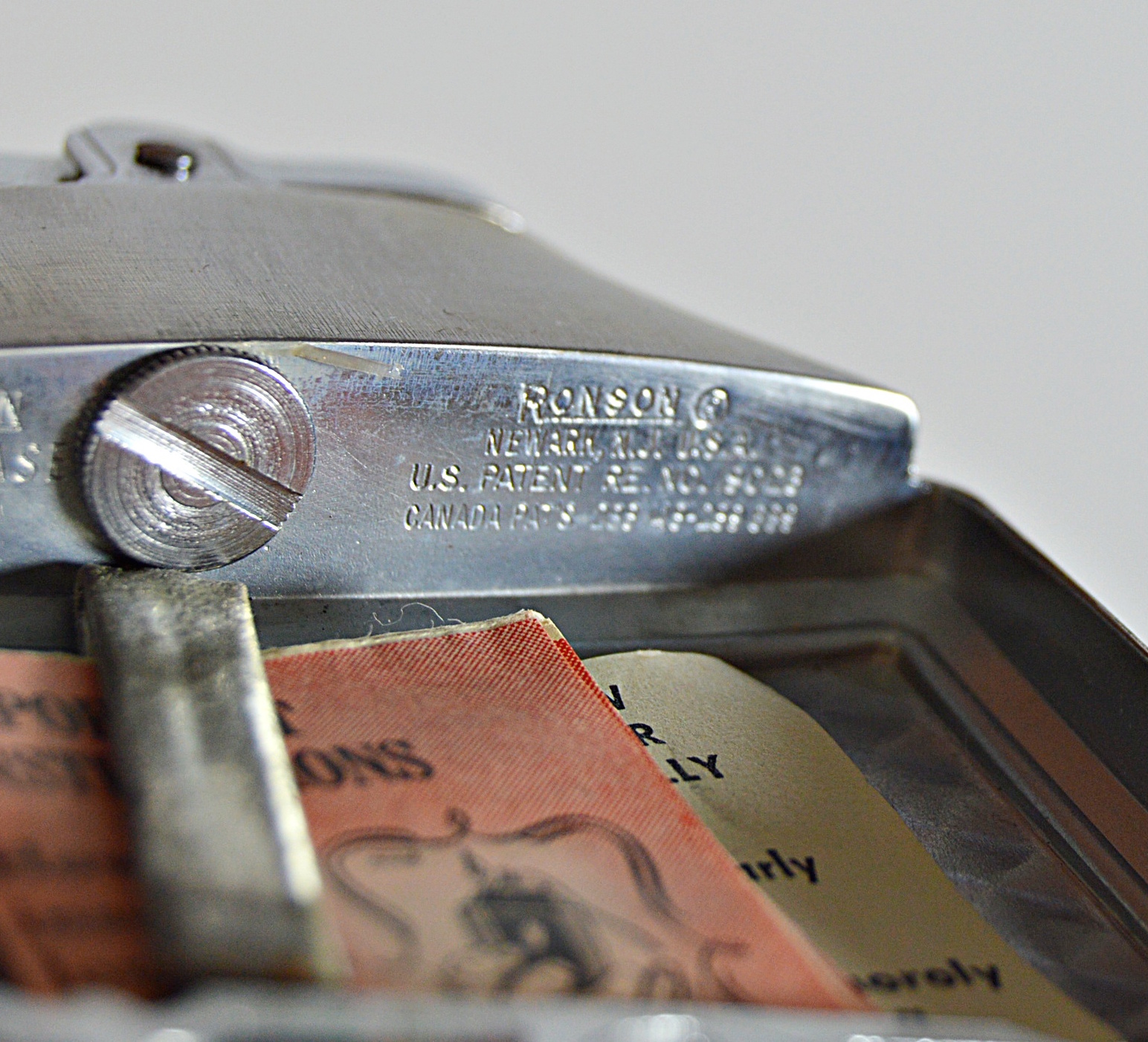 Vintage Mesh and Metal Bags, Compacts, Ronson Lighter