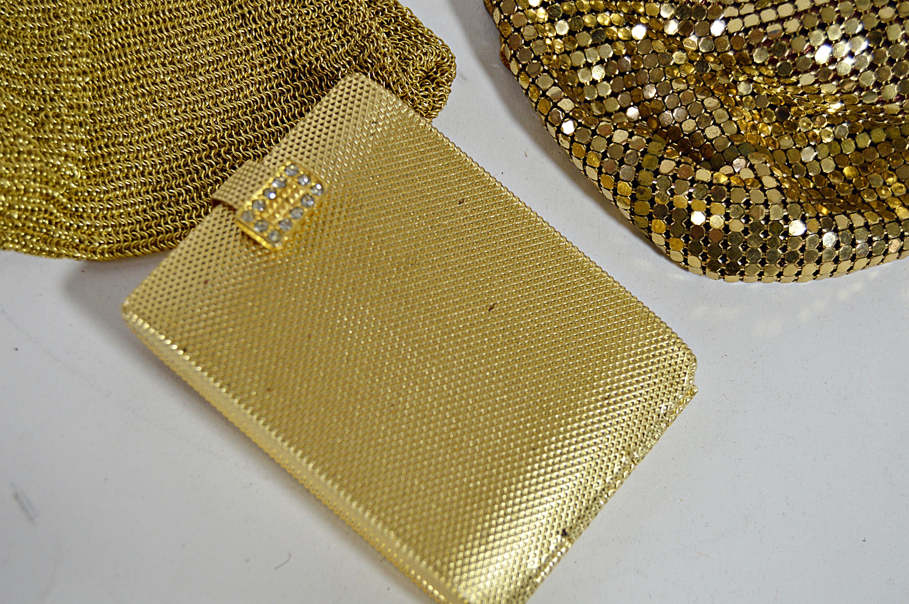 Vintage Mesh and Metal Bags, Compacts, Ronson Lighter