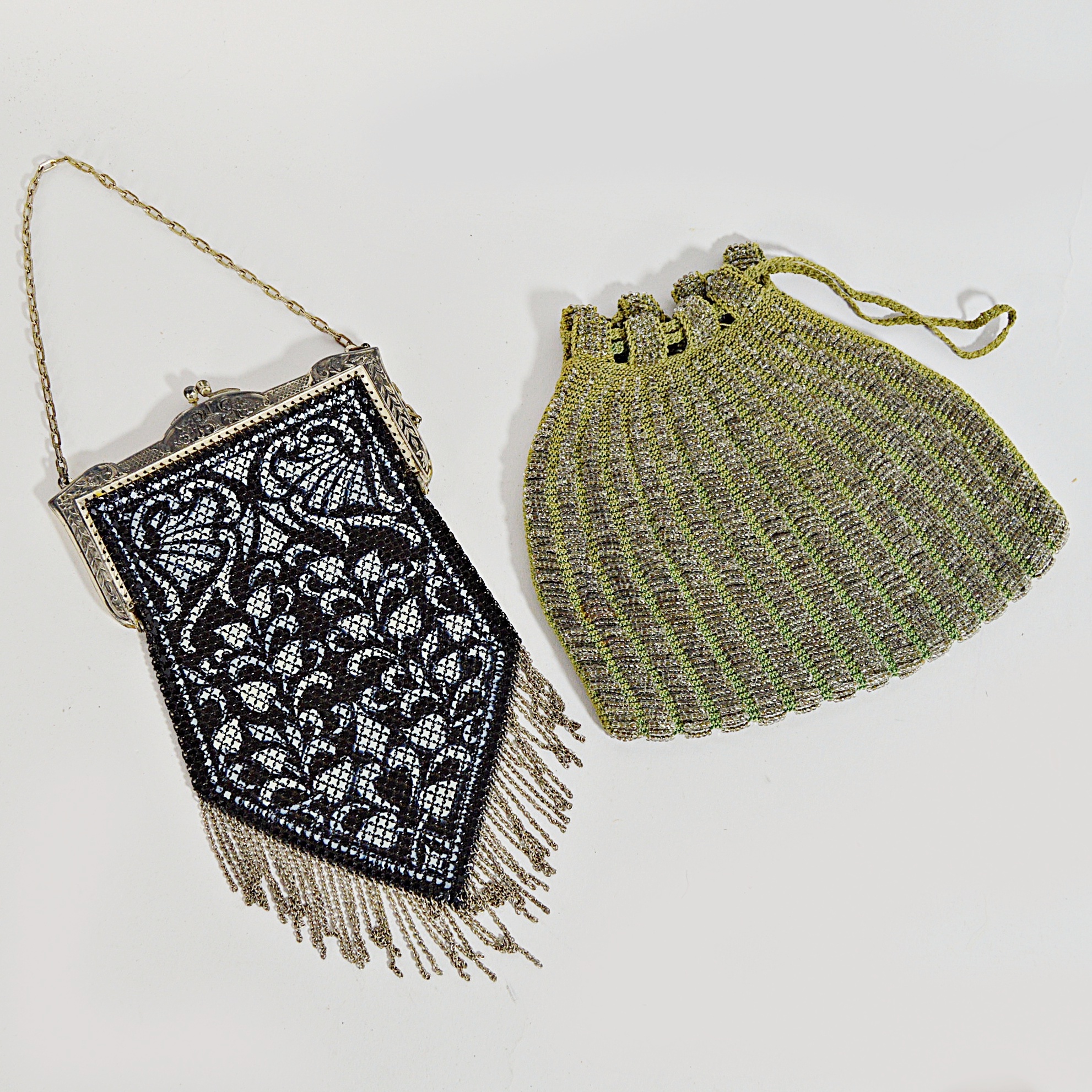Vintage Beaded and Enameled Metal Bags