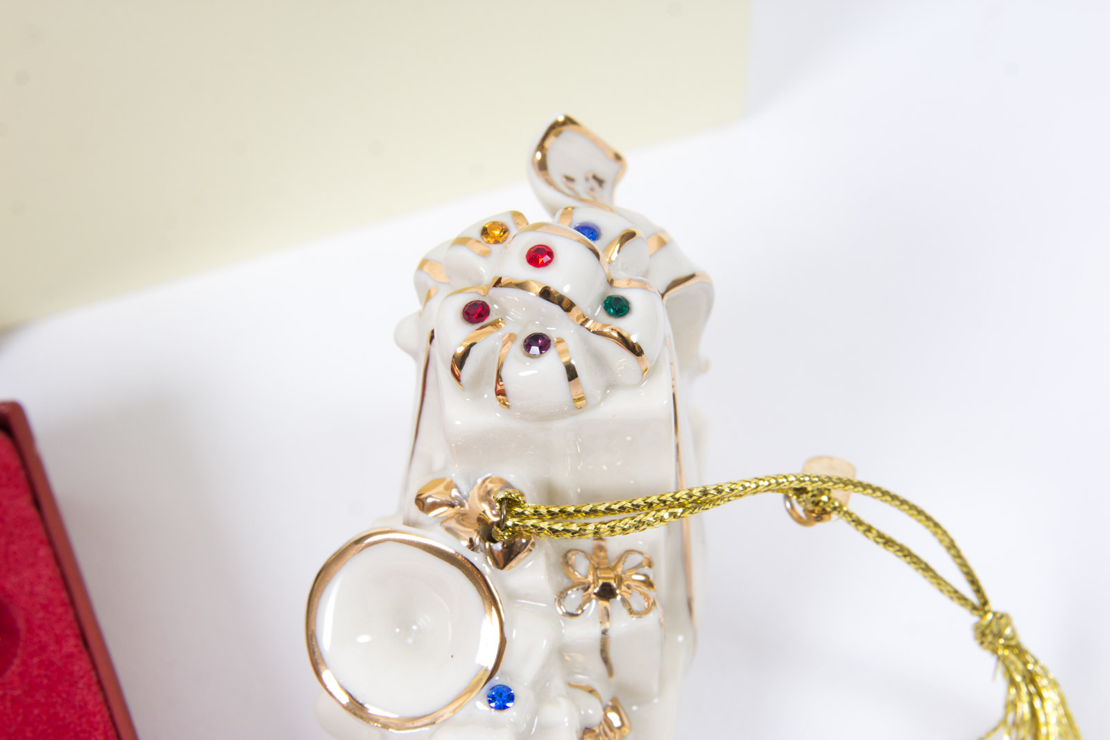 Eight Early 2000s Lenox Christmas Ornaments