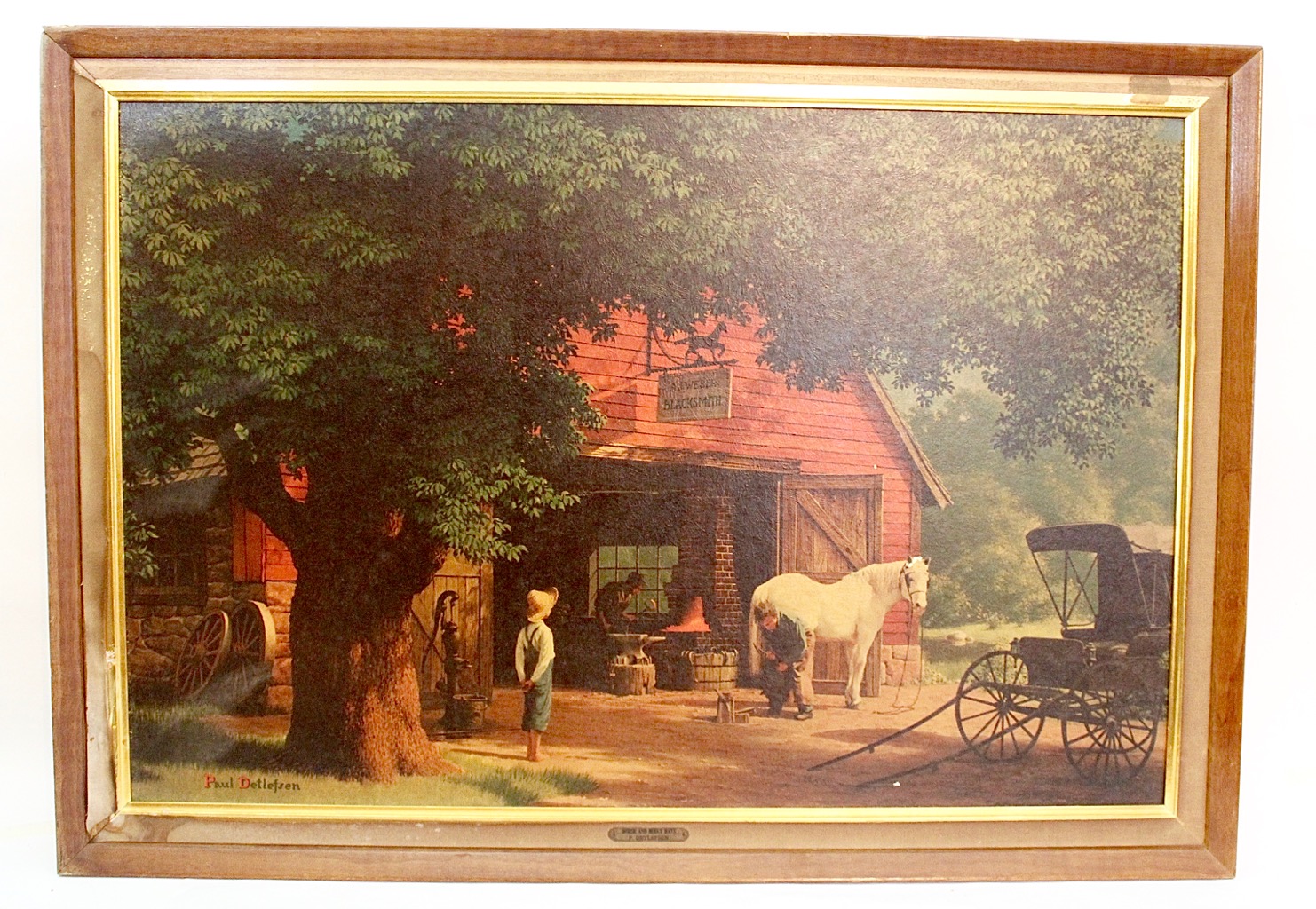 After Paul Detlefsen Lithographs with Norman Rockwell Prints