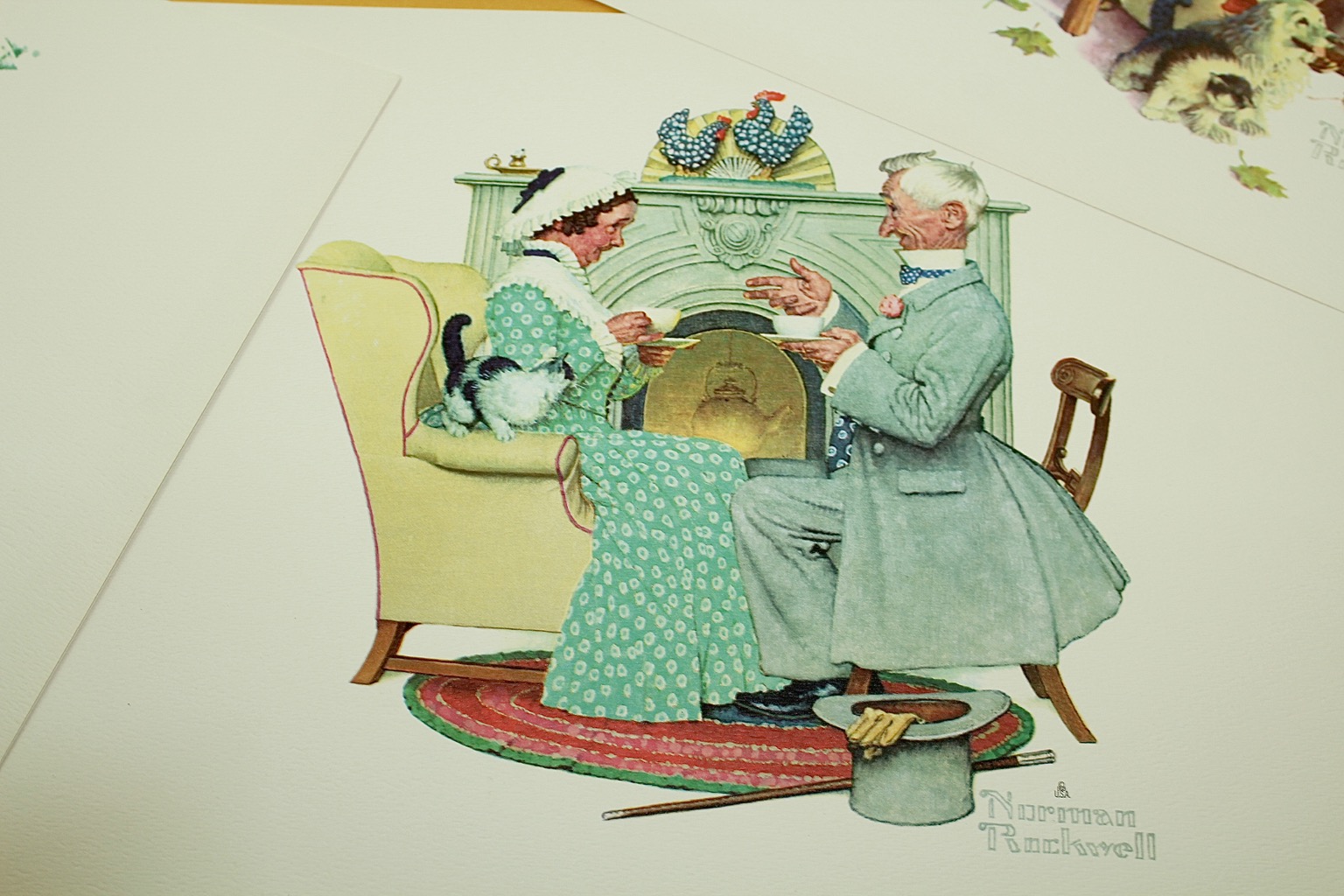 After Paul Detlefsen Lithographs with Norman Rockwell Prints