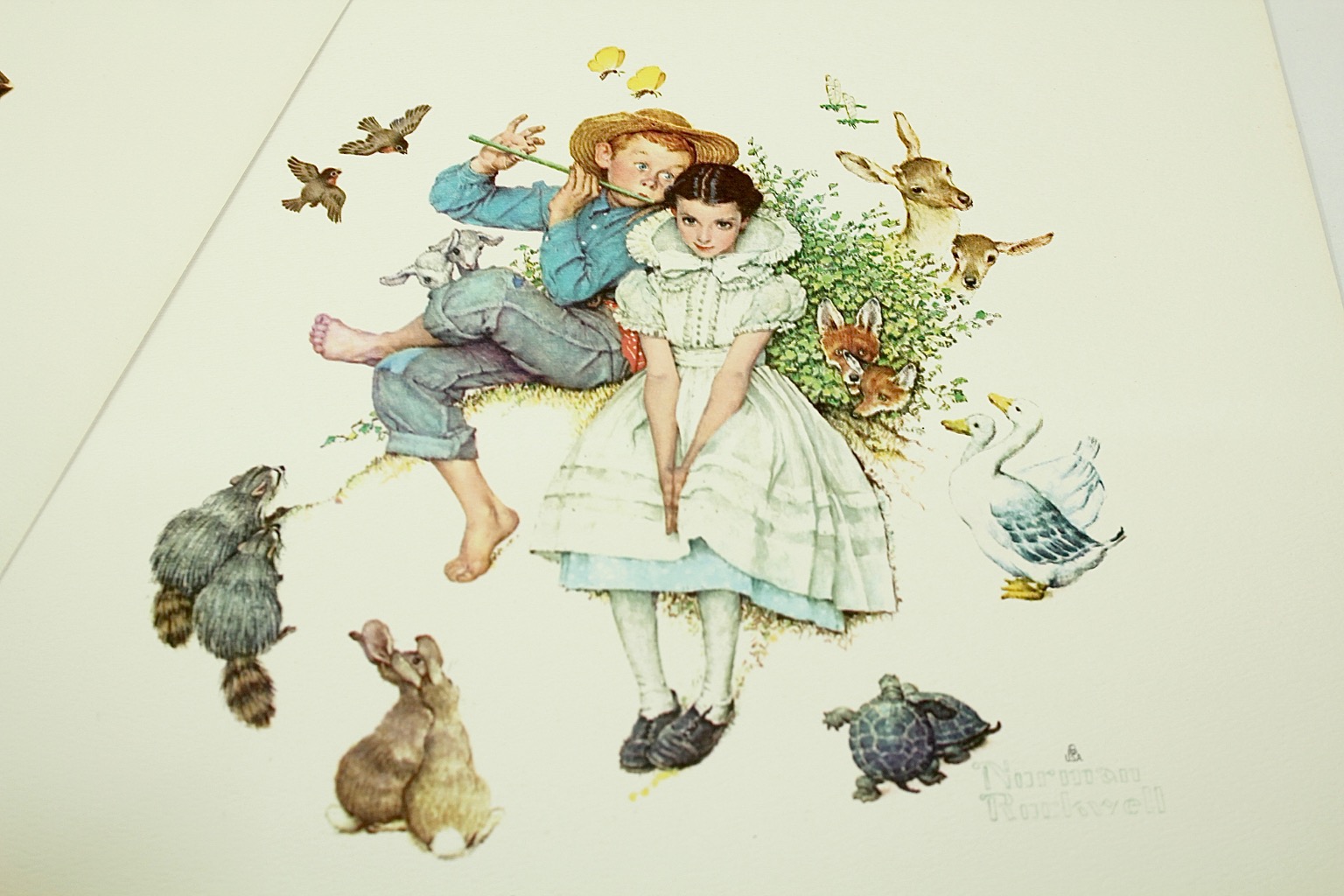 After Paul Detlefsen Lithographs with Norman Rockwell Prints