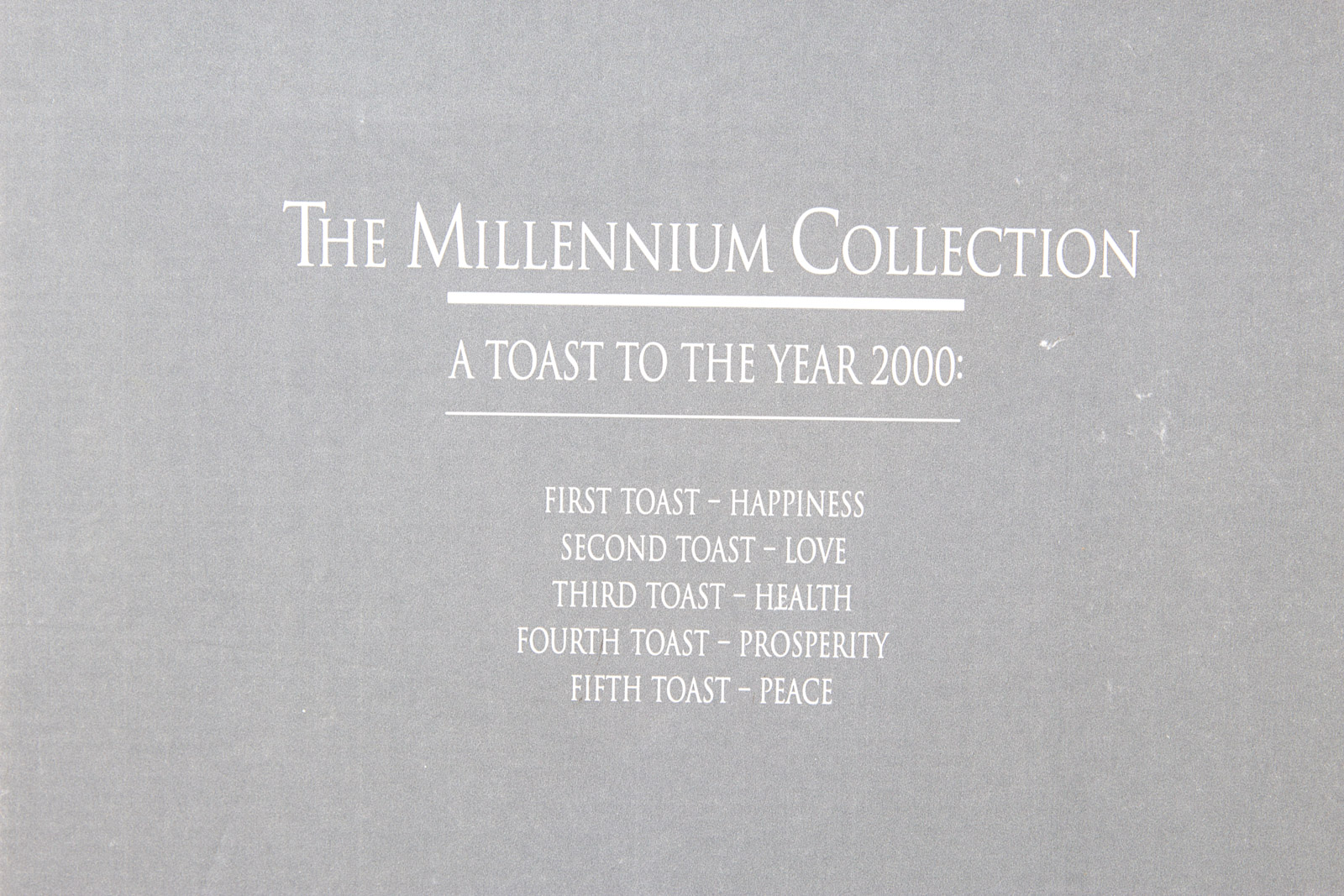 Complete Waterford Millennium Collection Toasting Flutes Set