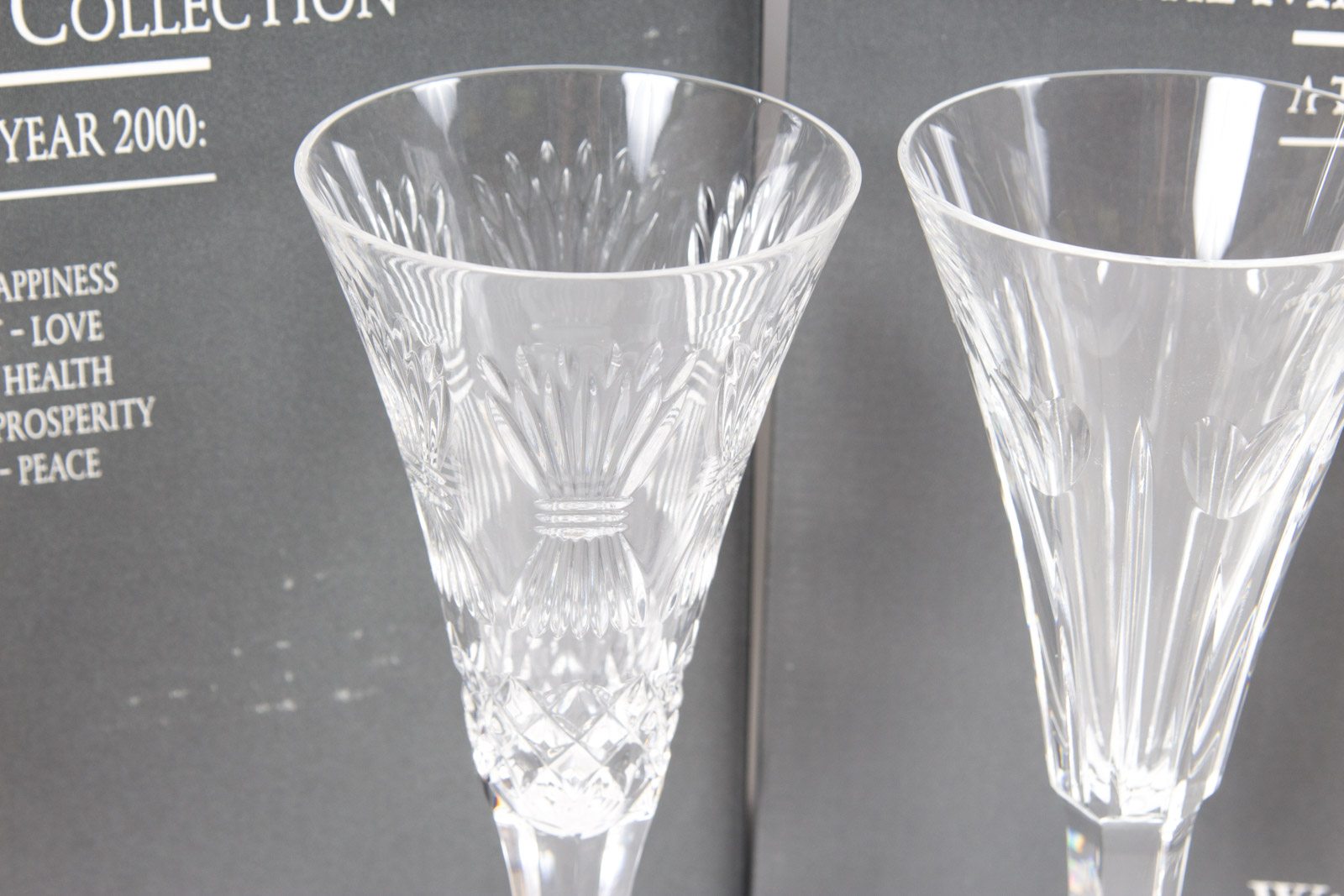 Complete Waterford Millennium Collection Toasting Flutes Set