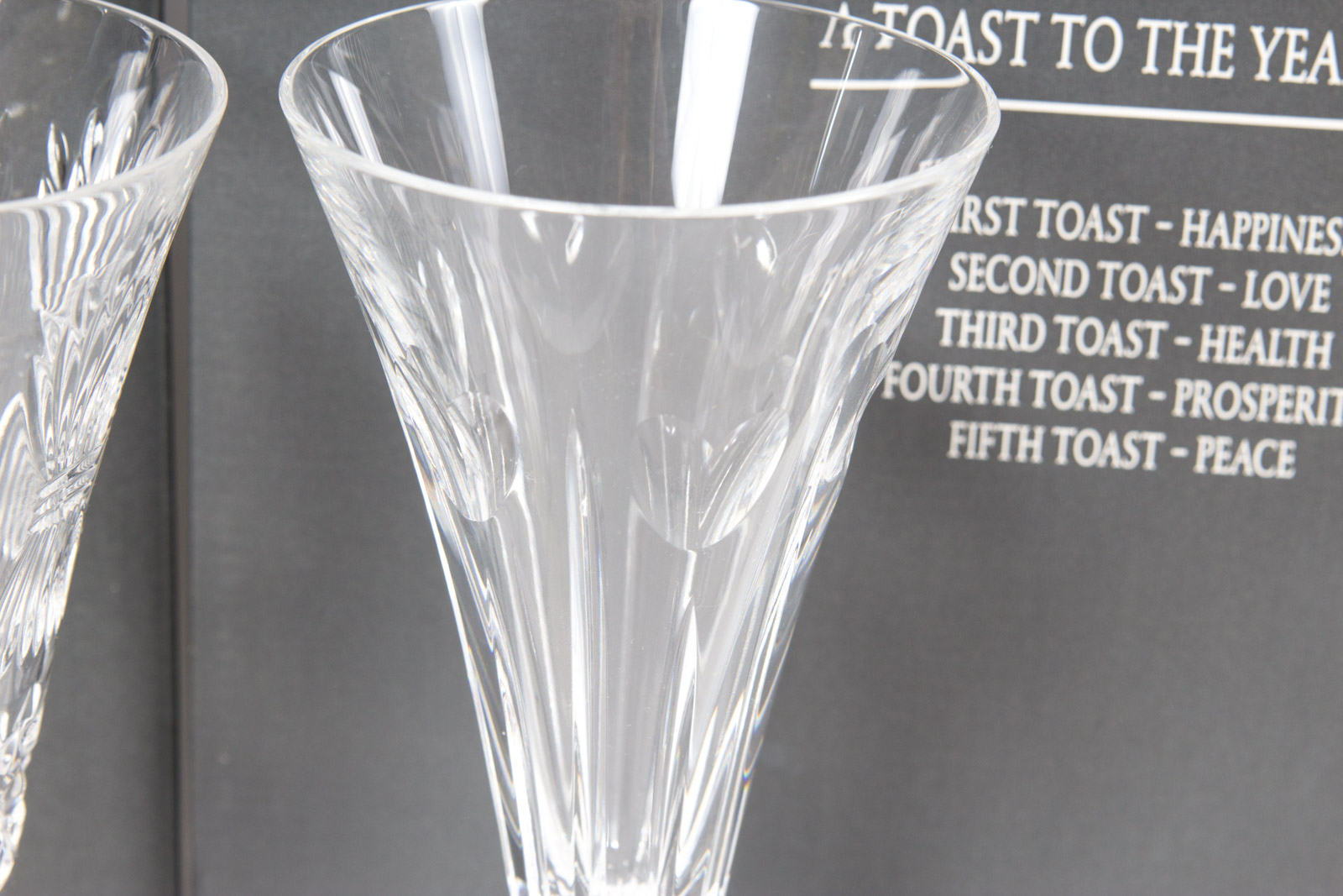 Complete Waterford Millennium Collection Toasting Flutes Set