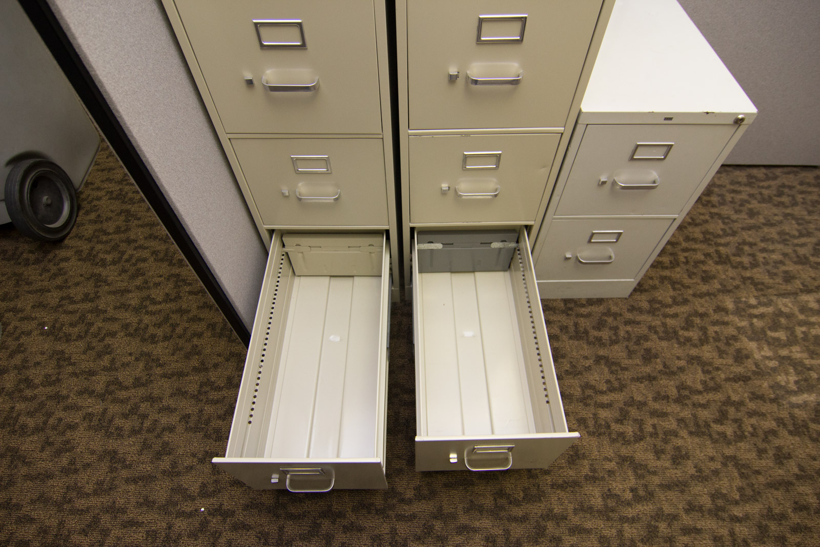 Three Varying HON Filing Cabinets