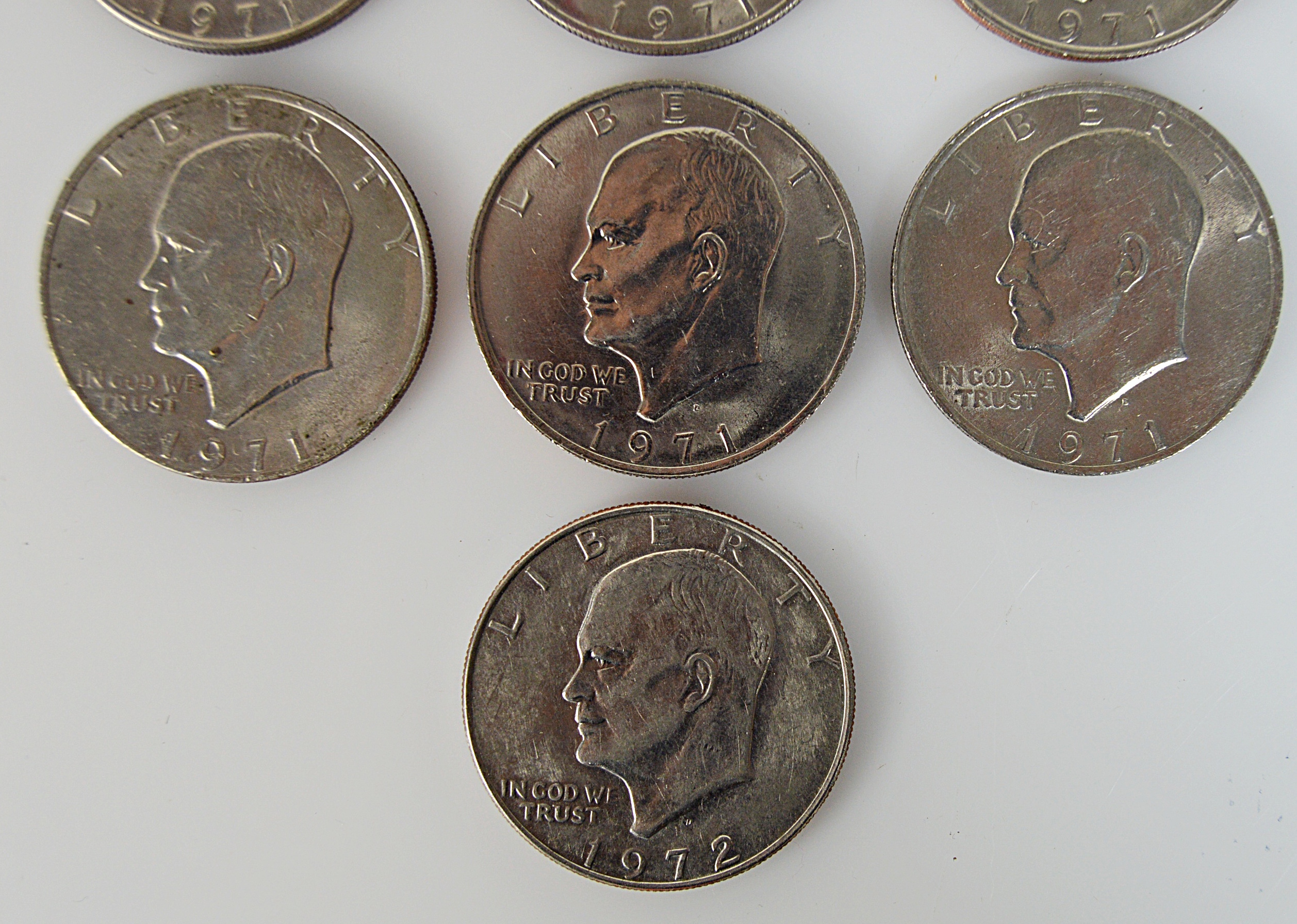 Eisenhower Dollars, 1971 and 1972