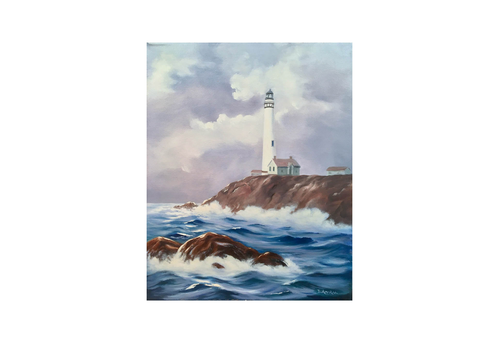 Pigeon Point Lighthouse by Doreen Amaral, 1970's