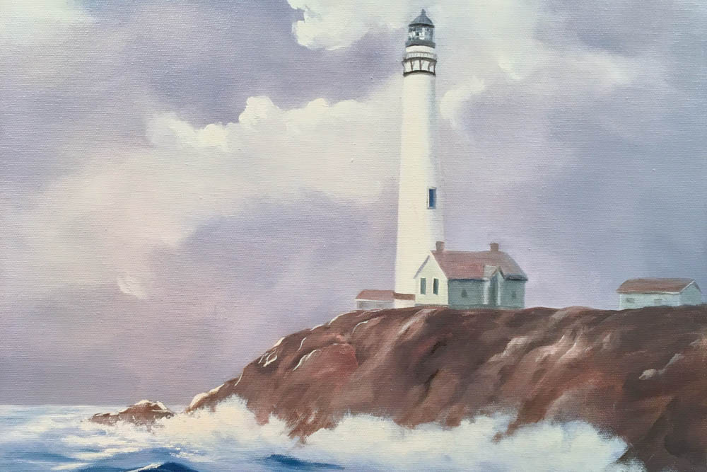 Pigeon Point Lighthouse by Doreen Amaral, 1970's