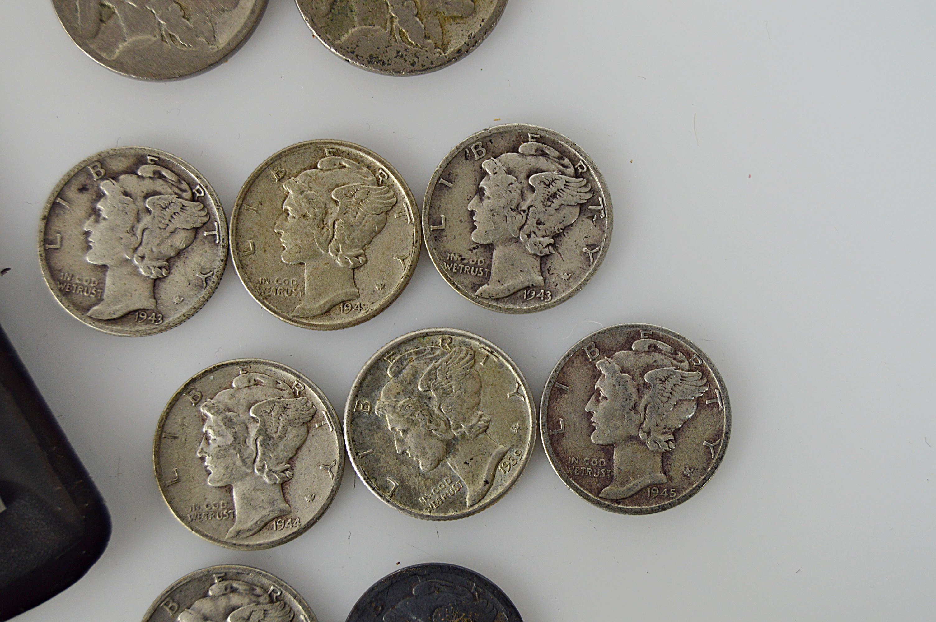 U.S. Vintage Historical Currency Set, Mercury Dimes, Buffalo Nickels, Zinc Penny