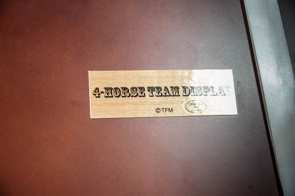 Wells Fargo Die Cast Stagecoach Model with Four Horse Team by The Franklin Mint