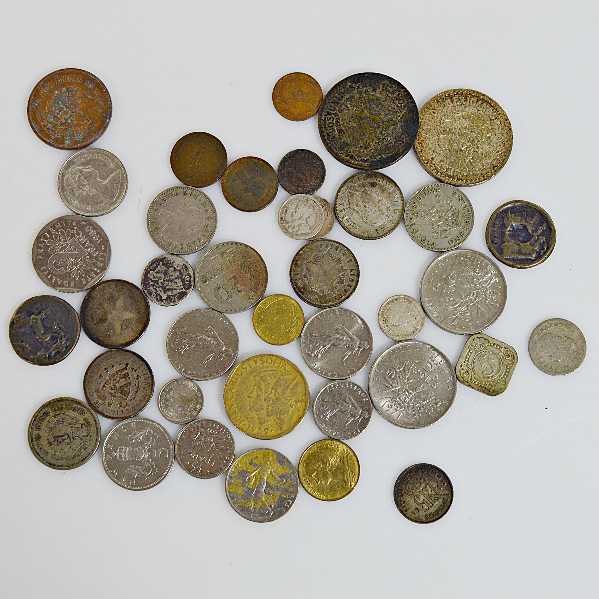 Collection of Vintage Foreign Coins