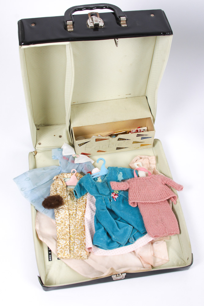 Vintage Barbie Dolls in Travel Cases