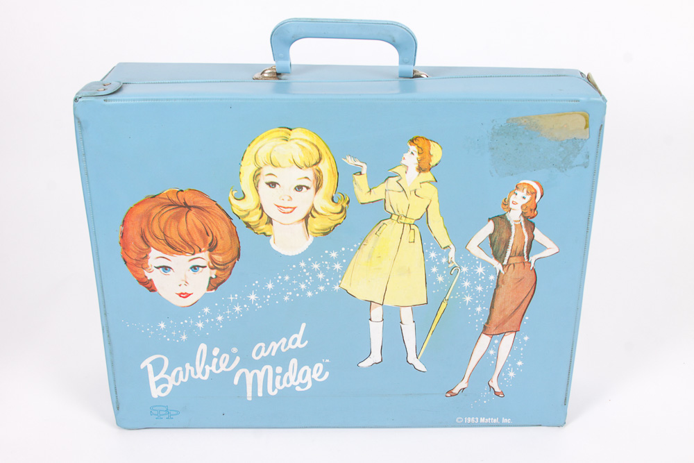 Vintage Barbie Dolls in Travel Cases