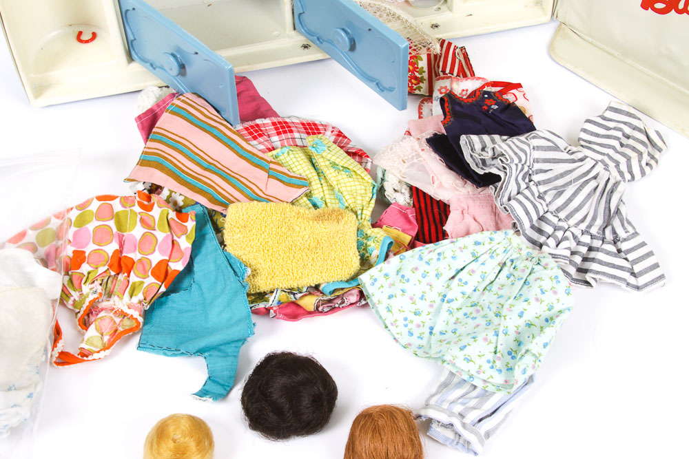 Vintage Barbie Dolls in Travel Cases