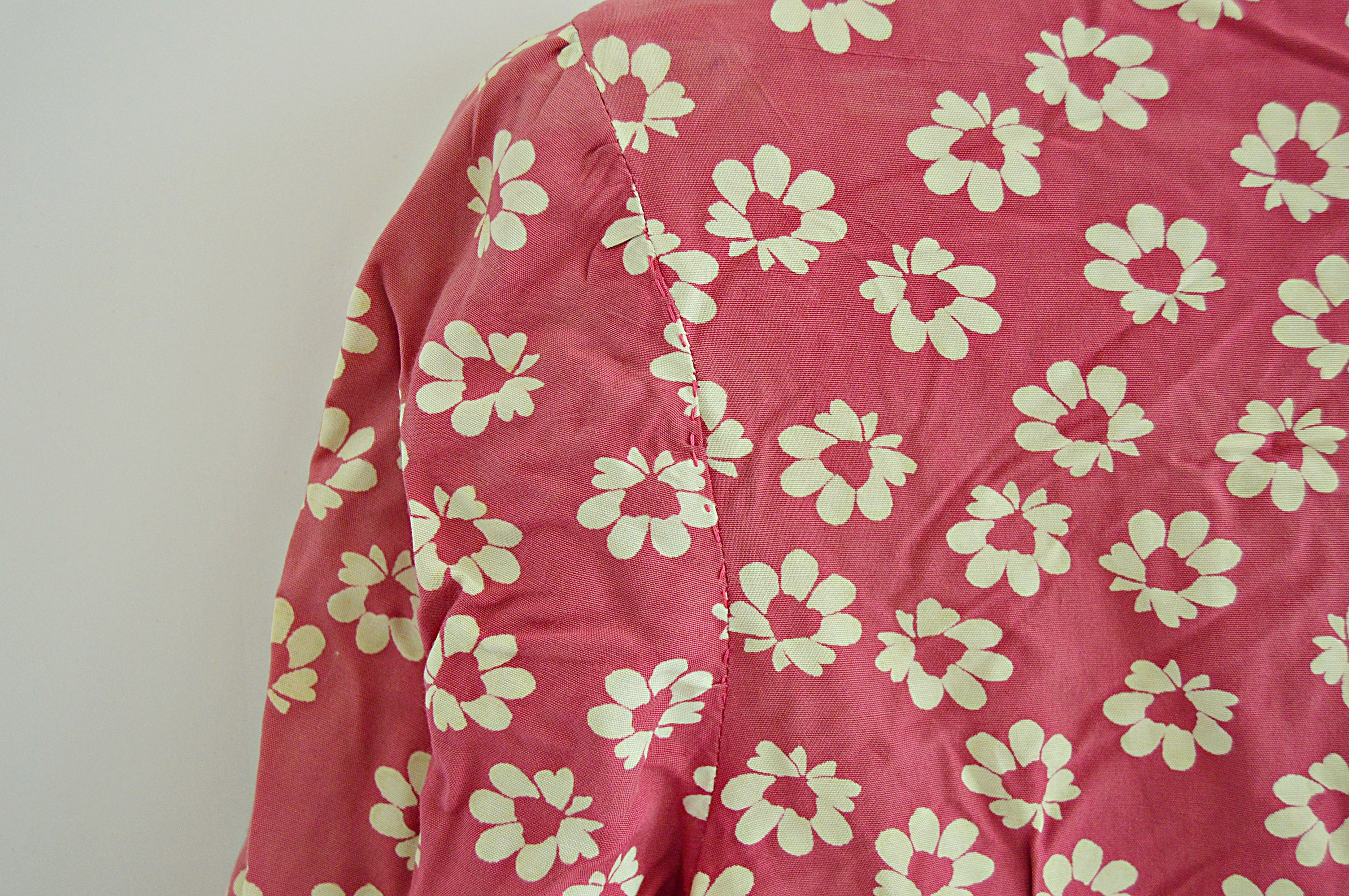 1930s Flowered Rayon Dress