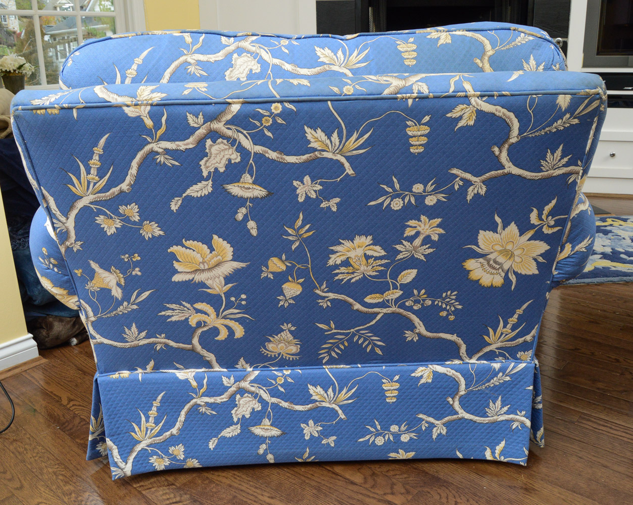 Clyde Pearson Blue Down Club Chair