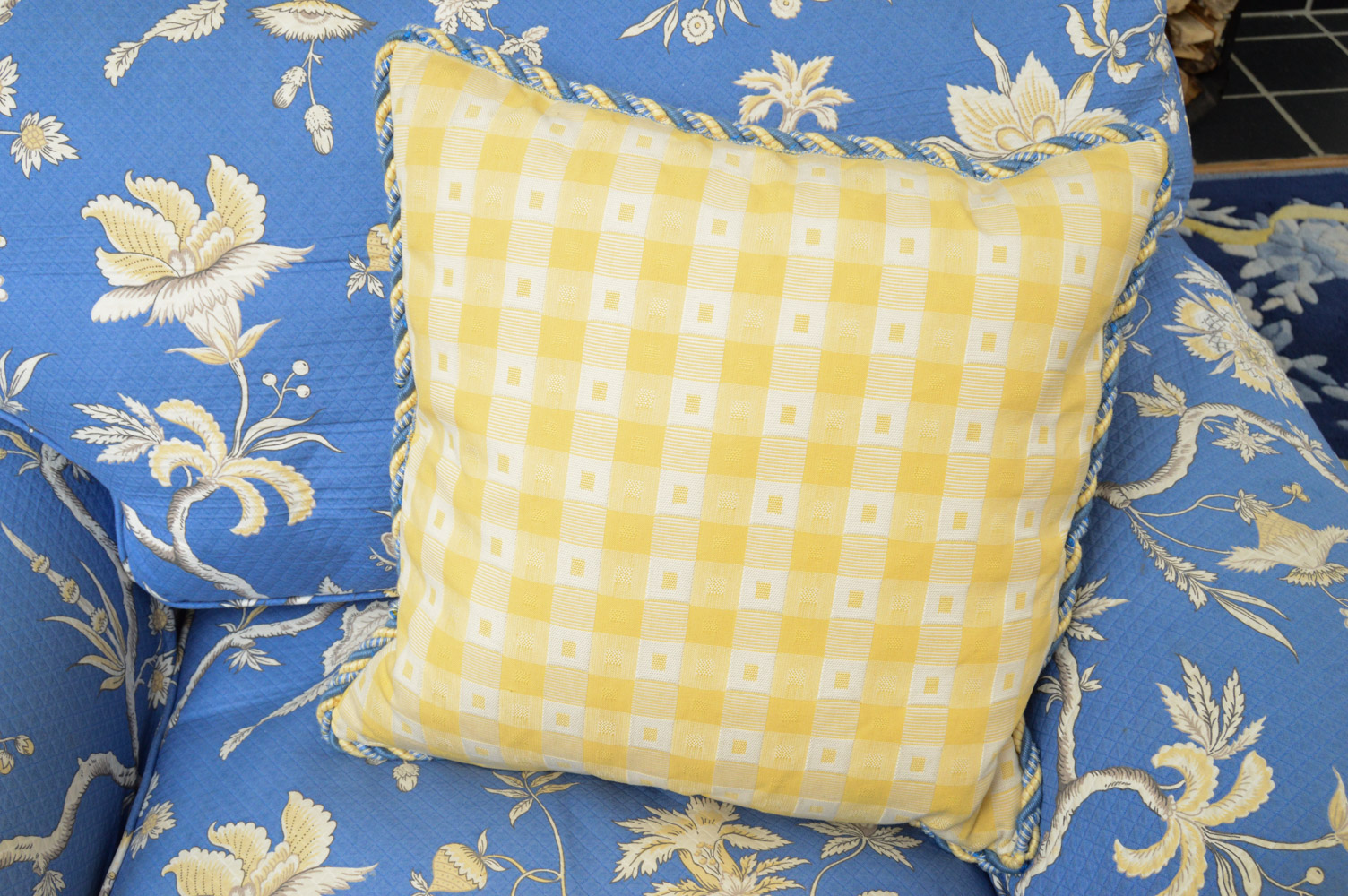 Clyde Pearson Blue Down Club Chair