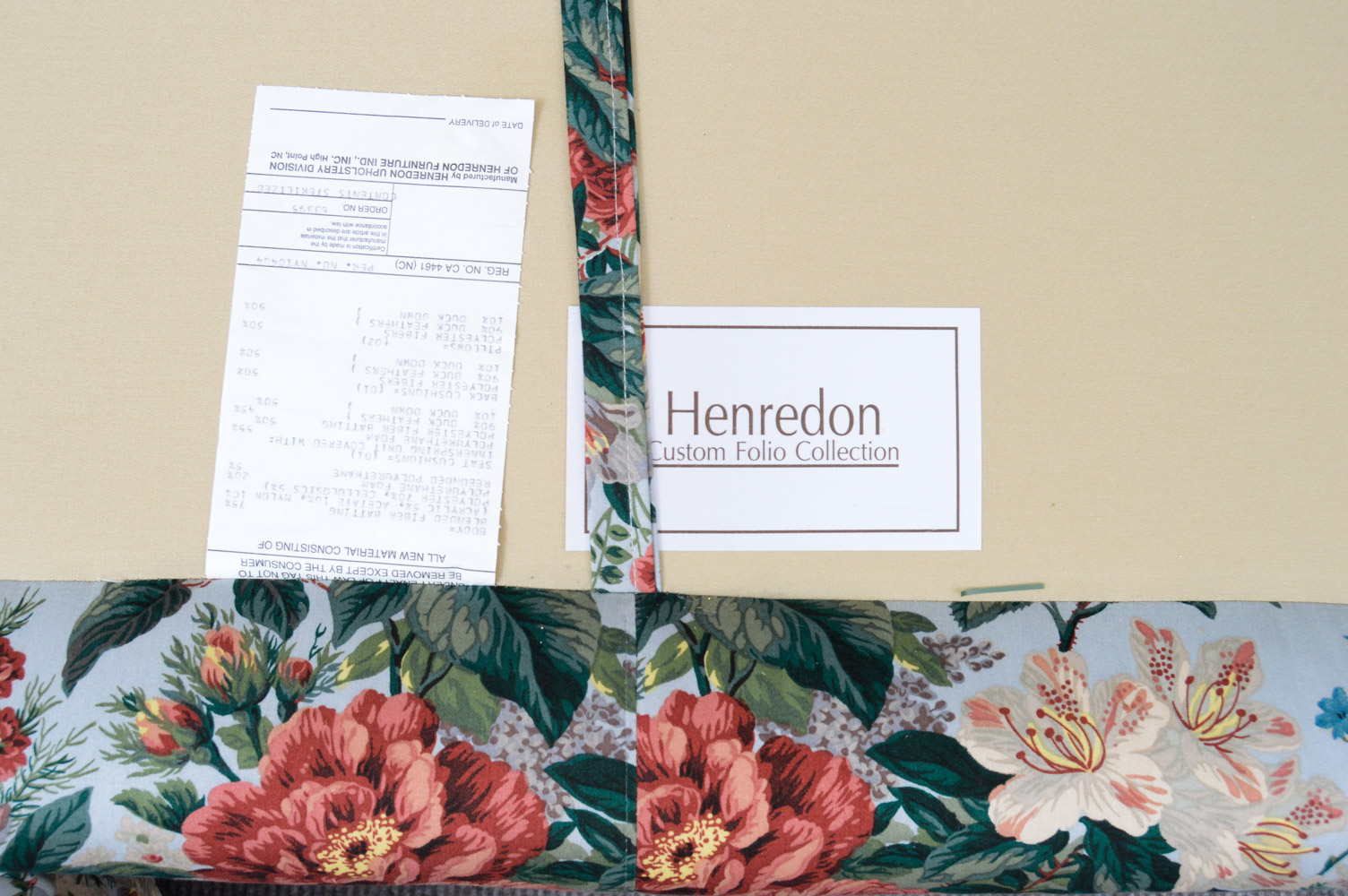Henredon Floral Sofa