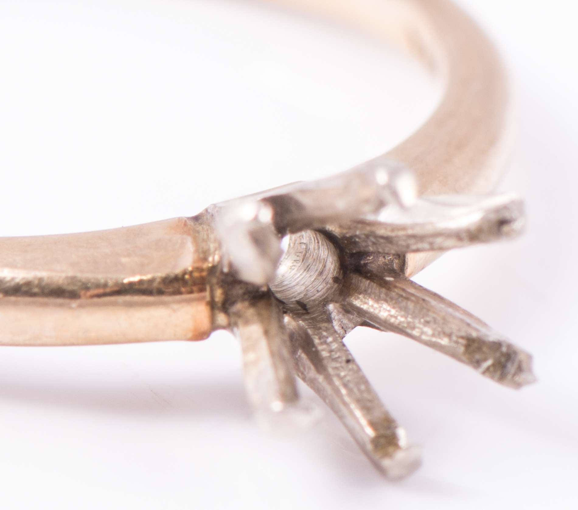 14K Yellow Gold Six Prong Ring Setting