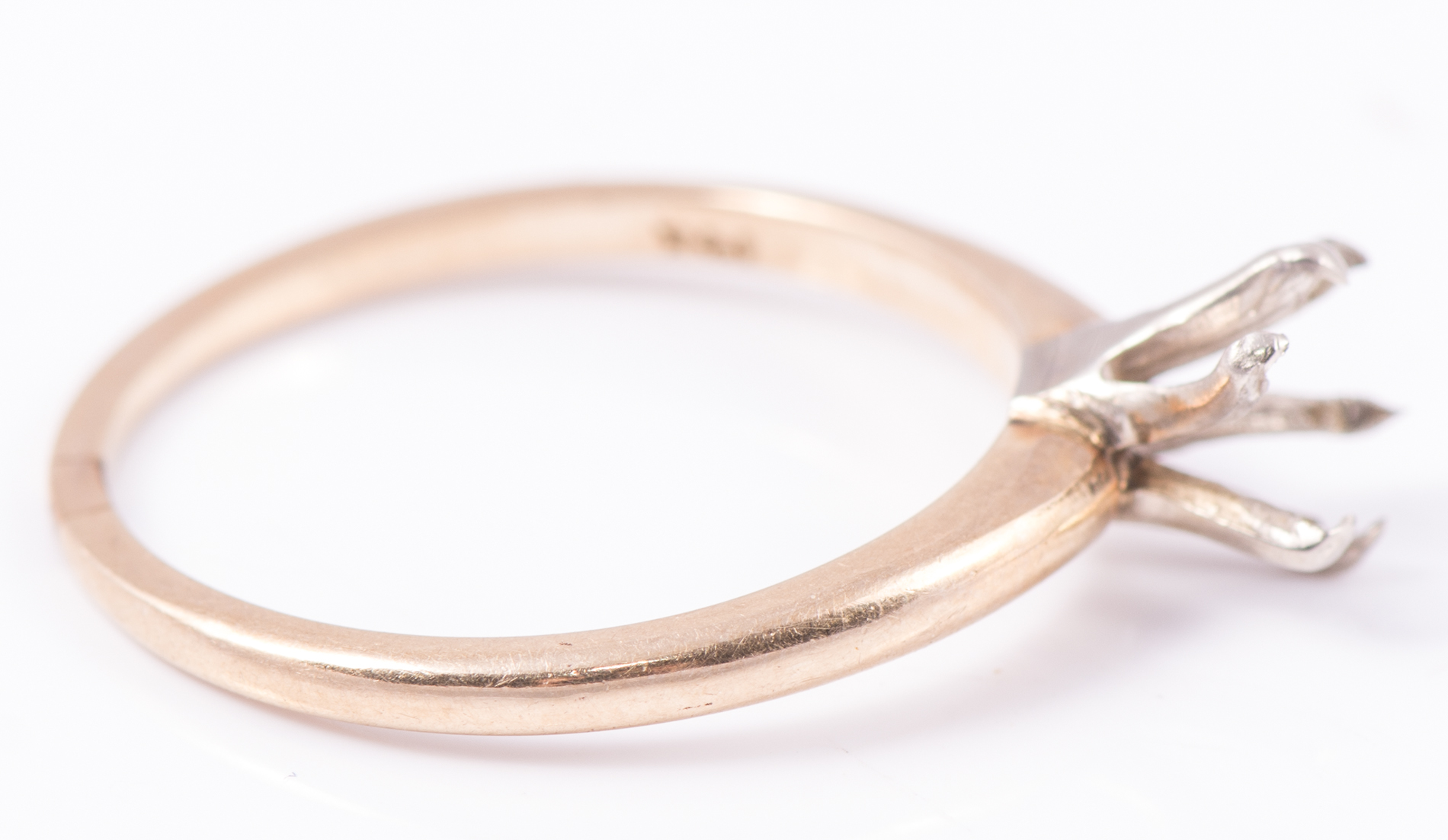 14K Yellow Gold Six Prong Ring Setting