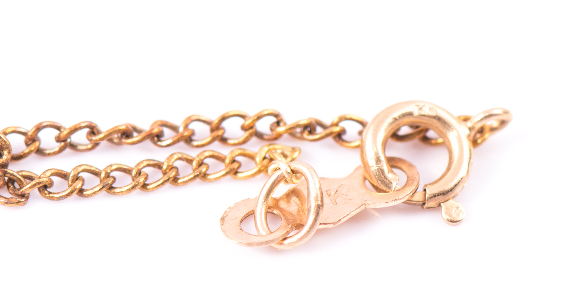 14K Yellow Gold Pearl and Sapphire Disc Pendant Necklace