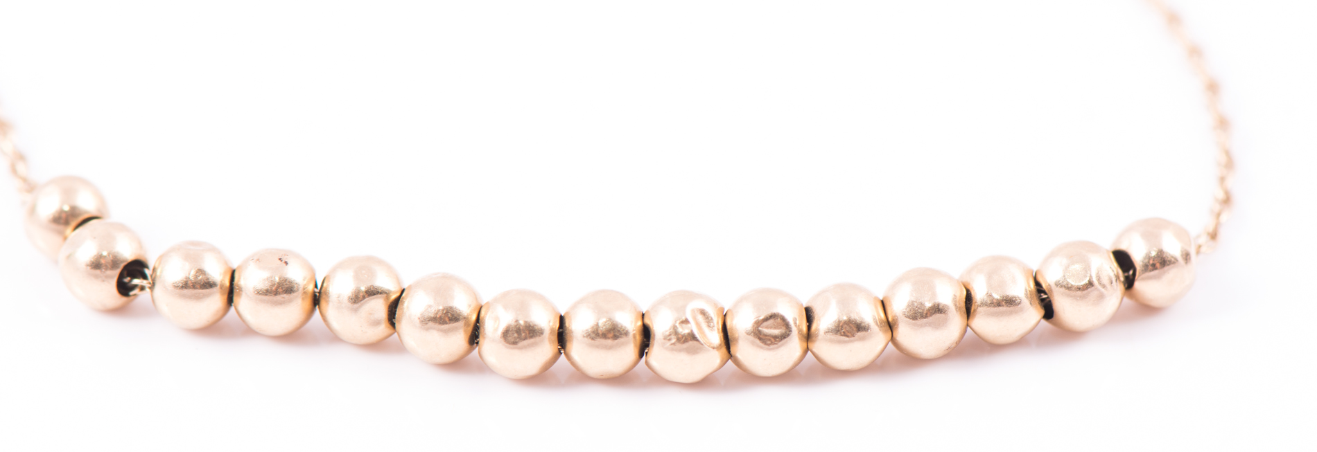 14K Yellow Gold Ball Bracelet