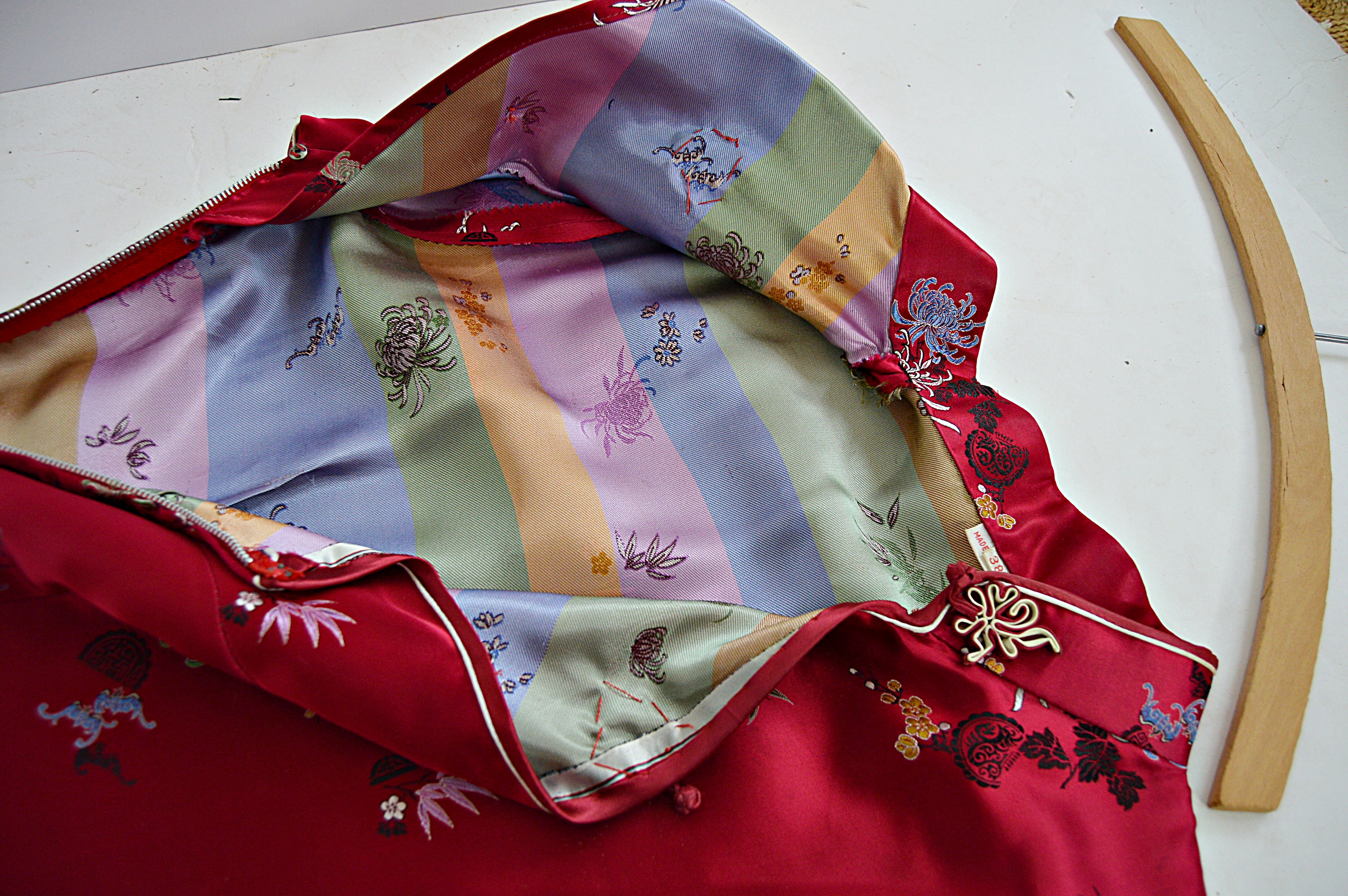 Vintage Chinese Silk Satin Cheongsam