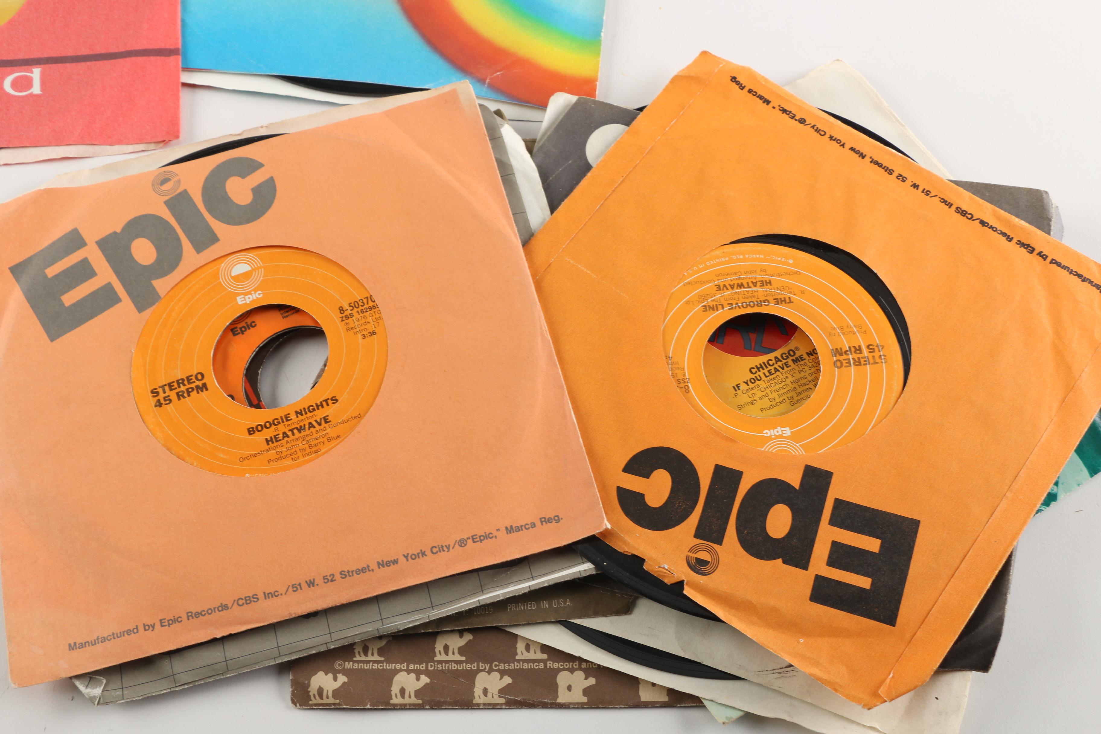 Assortment of Vintage 45 rpm Records