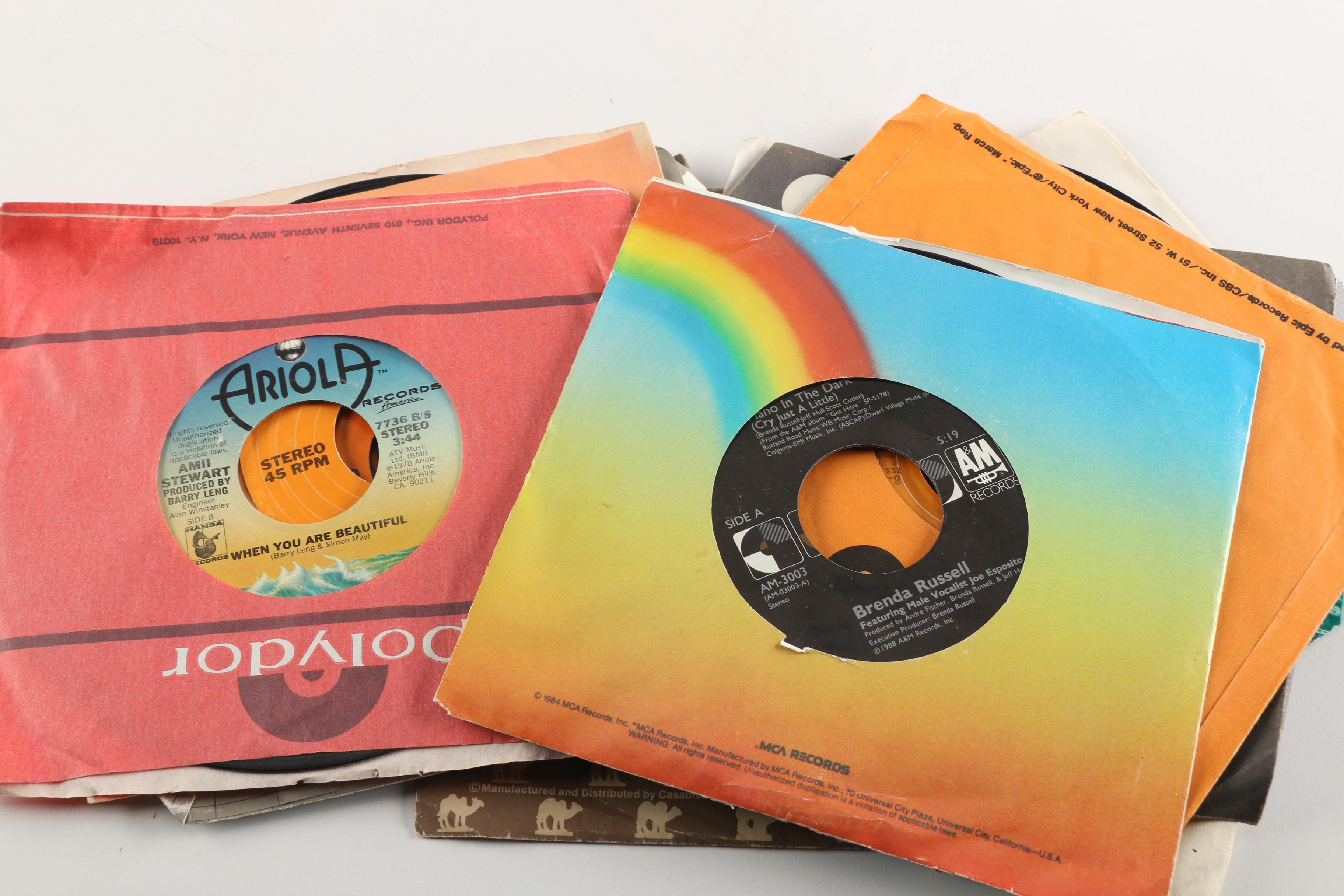 Assortment of Vintage 45 rpm Records