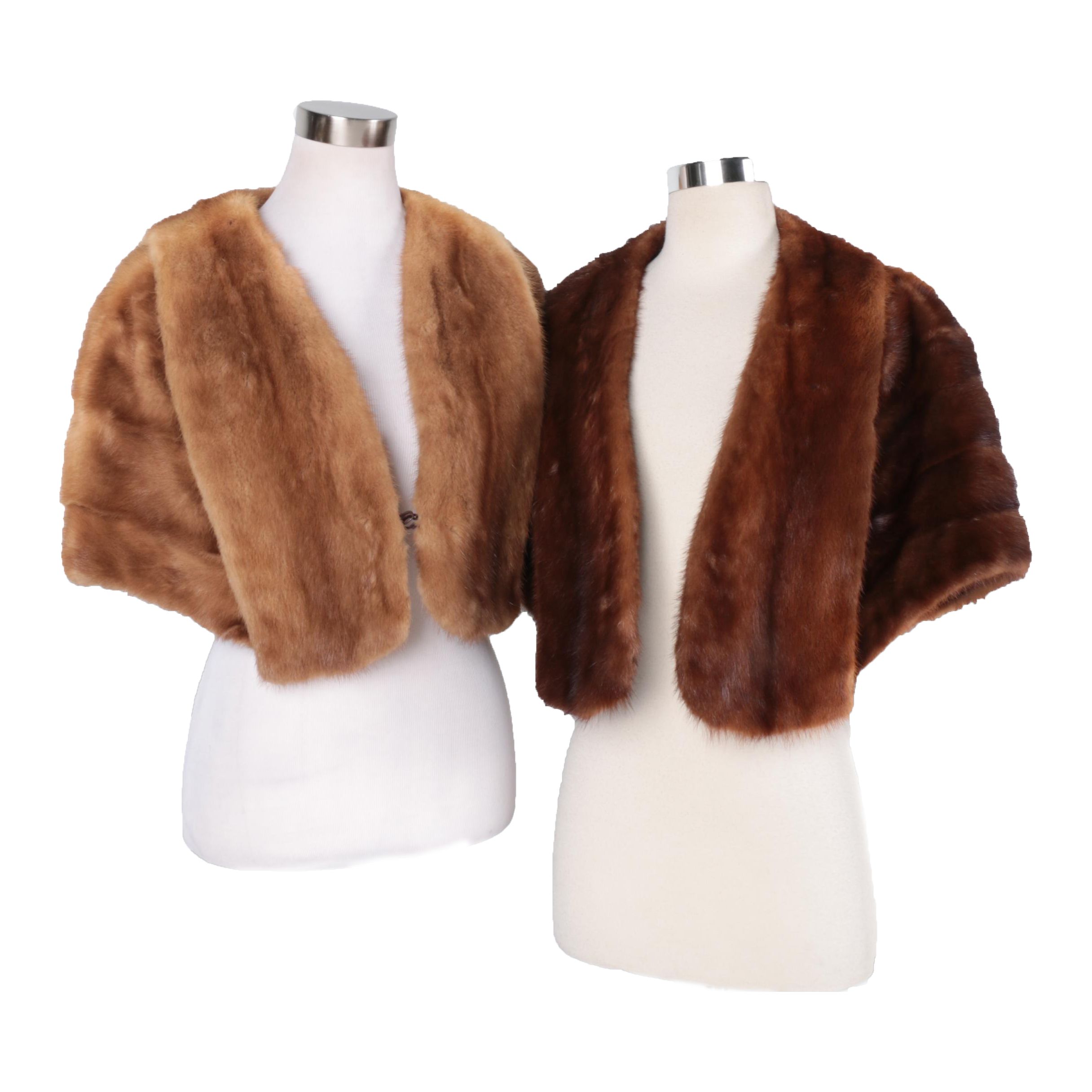 Vintage Mink Fur Stoles