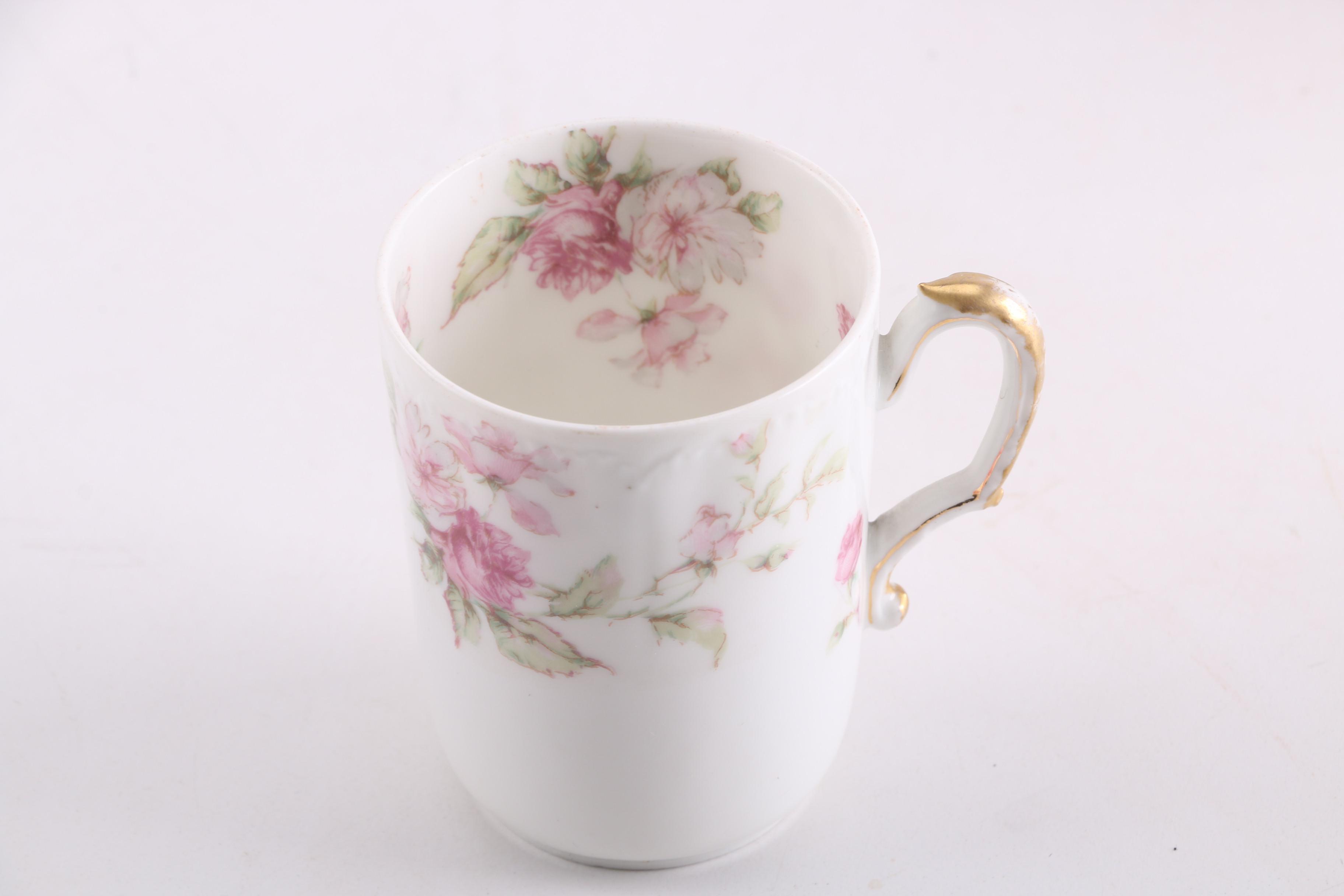 Vintage and Antique Porcelain Creamers, Cup and Painted Egg