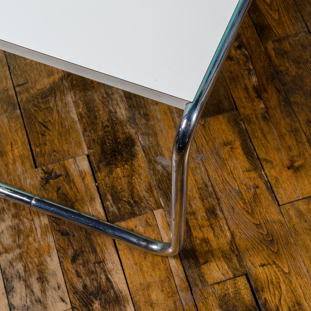 Mid Century Modern "Laccio" Nesting Coffee and Side Table by Breuer for Knoll