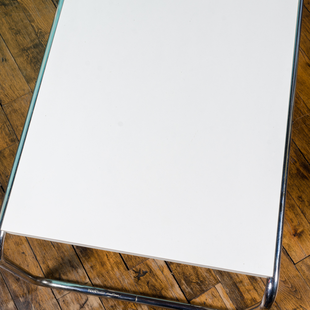 Mid Century Modern "Laccio" Nesting Coffee and Side Table by Breuer for Knoll