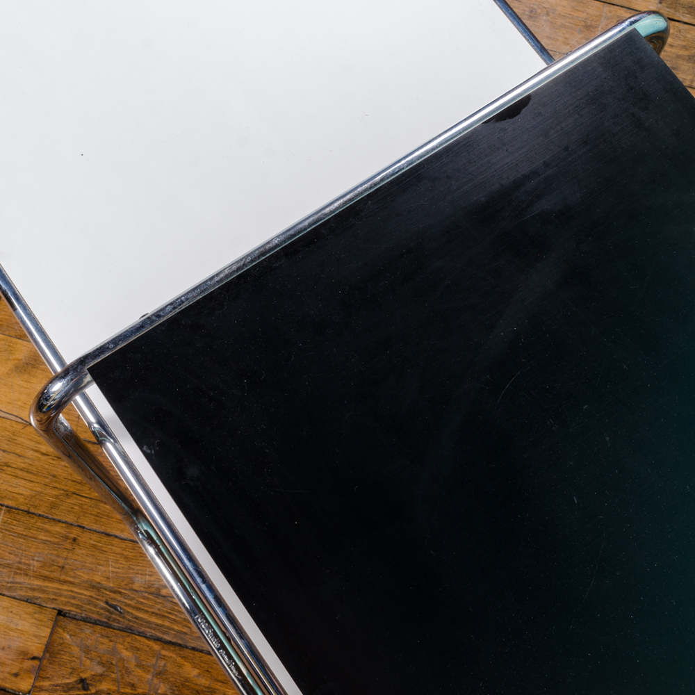 Mid Century Modern "Laccio" Nesting Coffee and Side Table by Breuer for Knoll