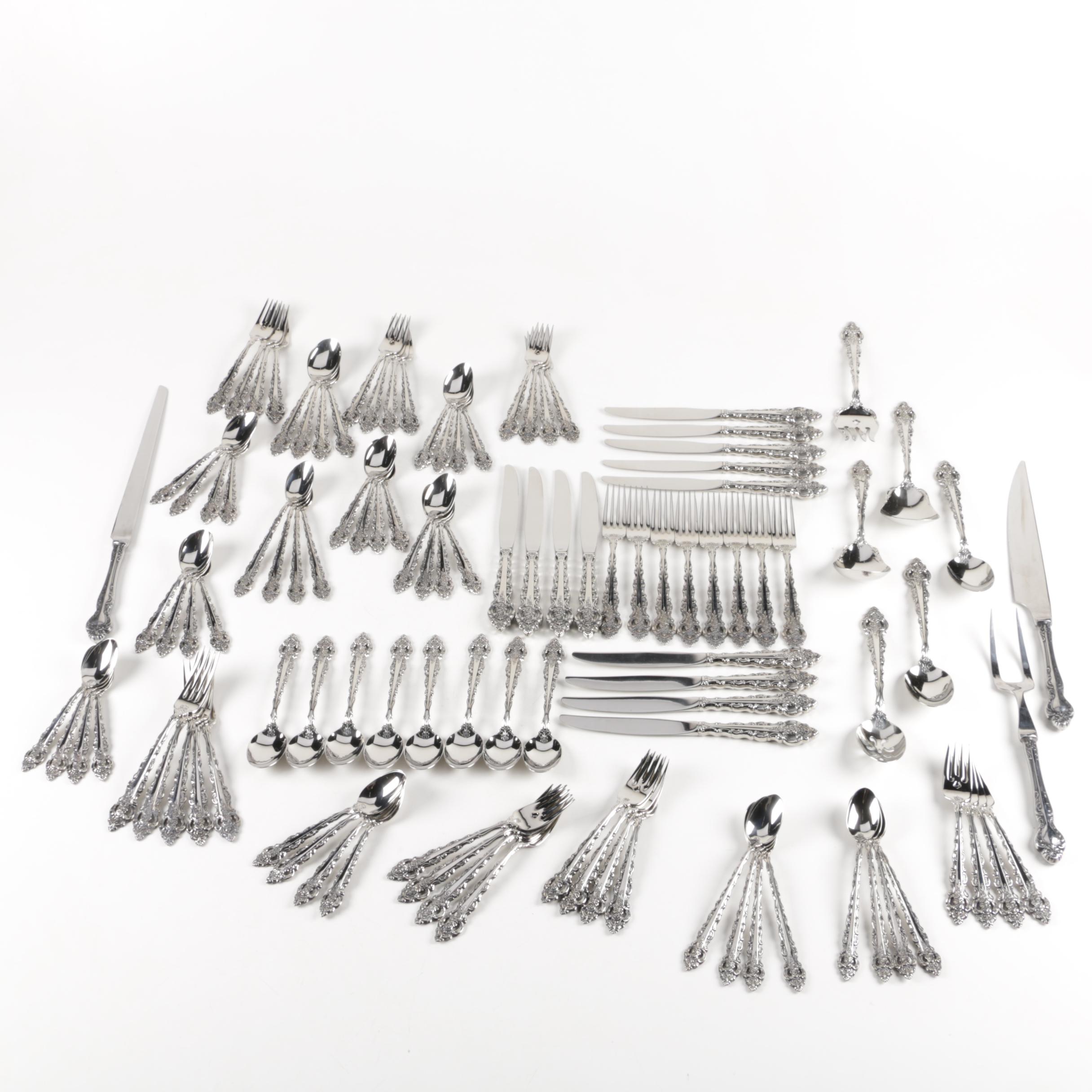 Oneida Stainless Steel Baroque Style Flatware Set