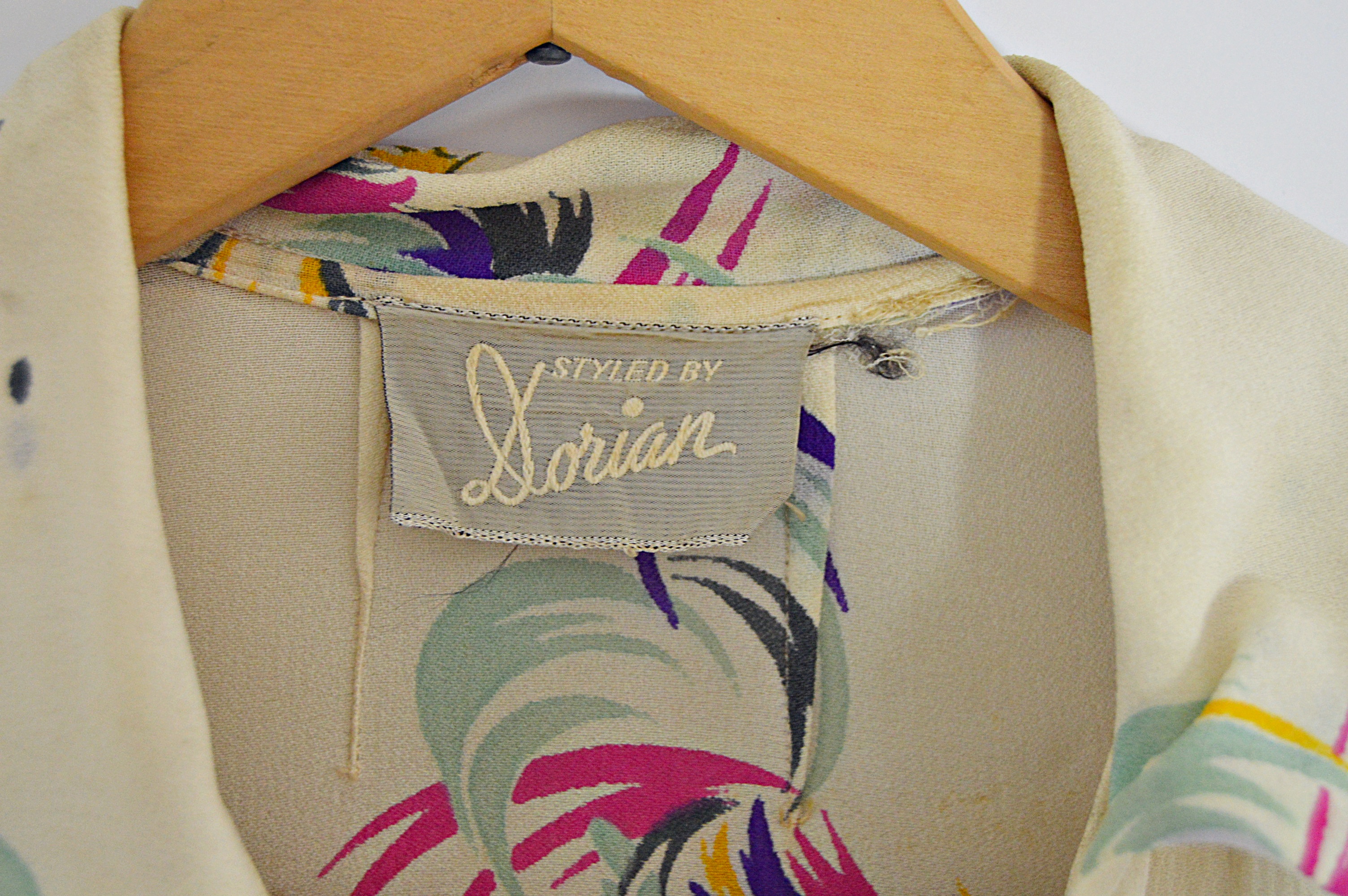 Vintage Dorian Rooster Blouse and Mod Velvet Maxi Skirt