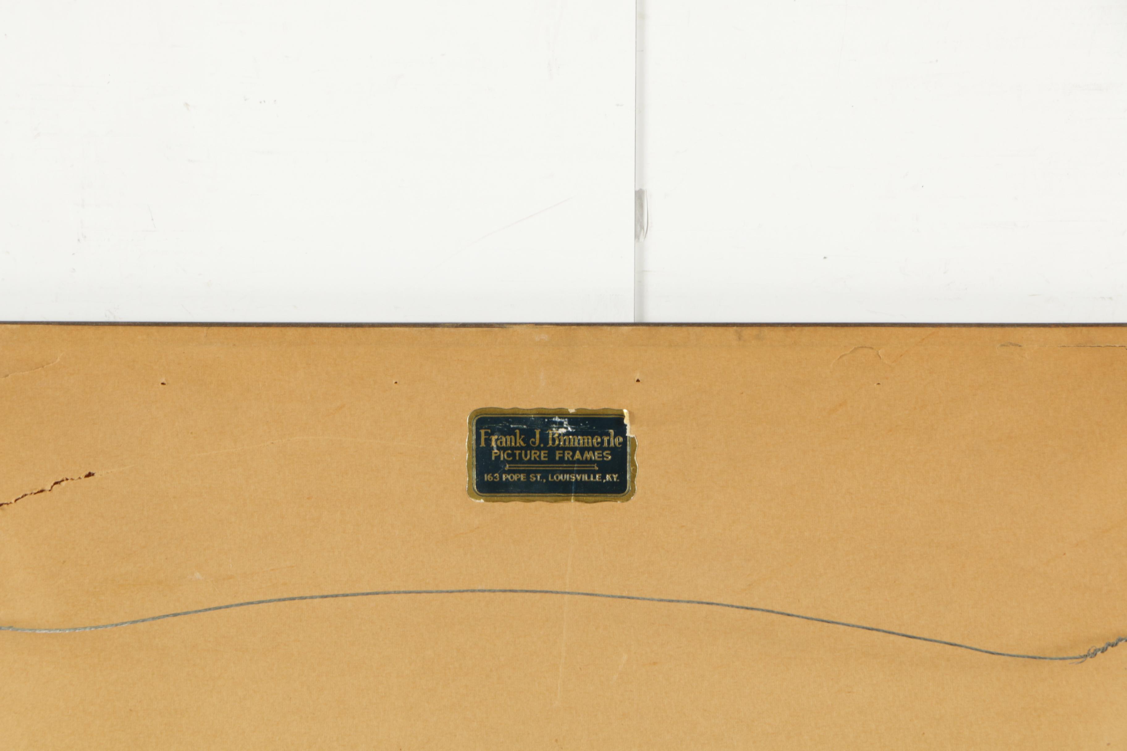 Kent Hagerman Etchings "Louisville Lock and Dam 41" and "Kentucky River"