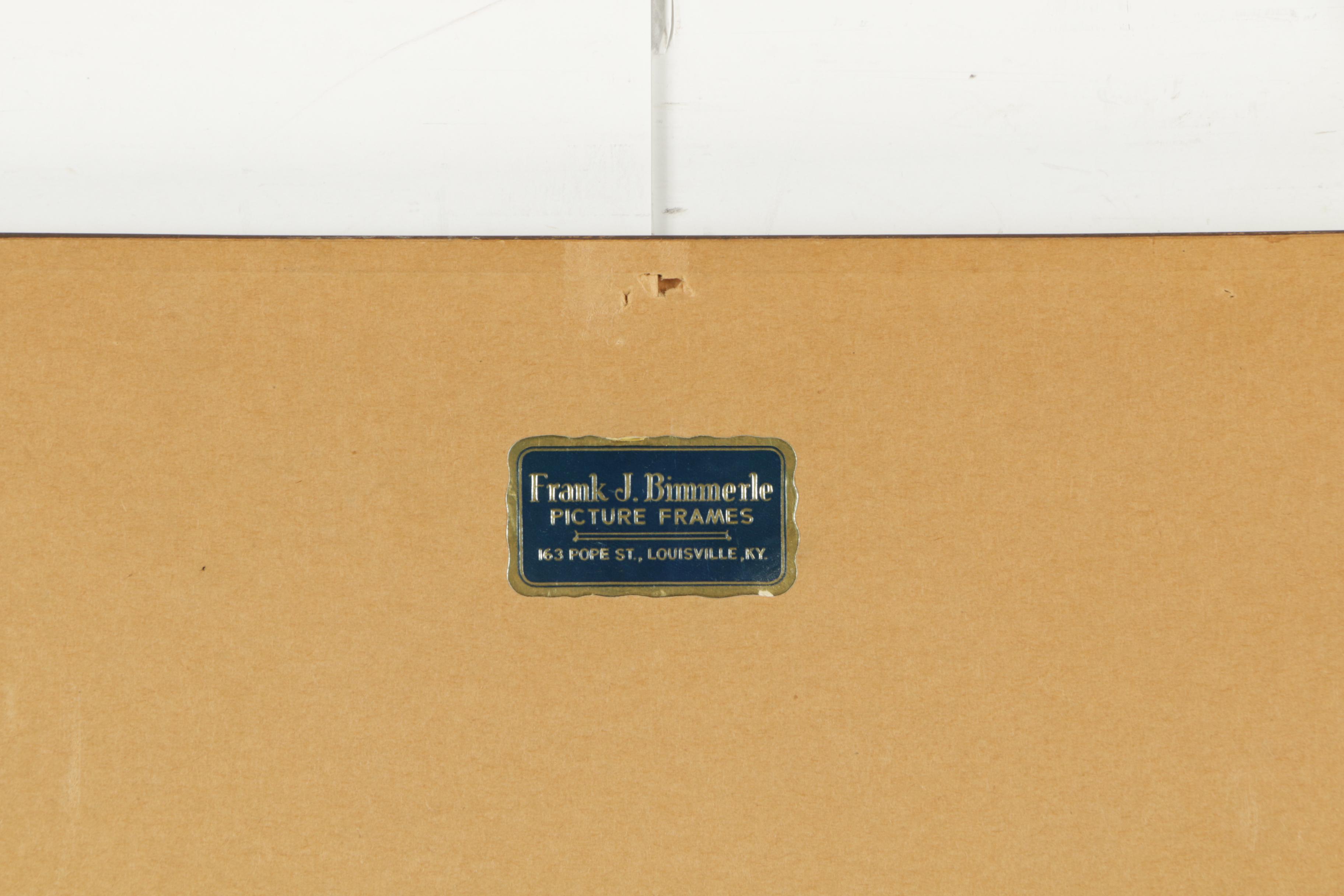 Kent Hagerman Etchings "Louisville Lock and Dam 41" and "Kentucky River"