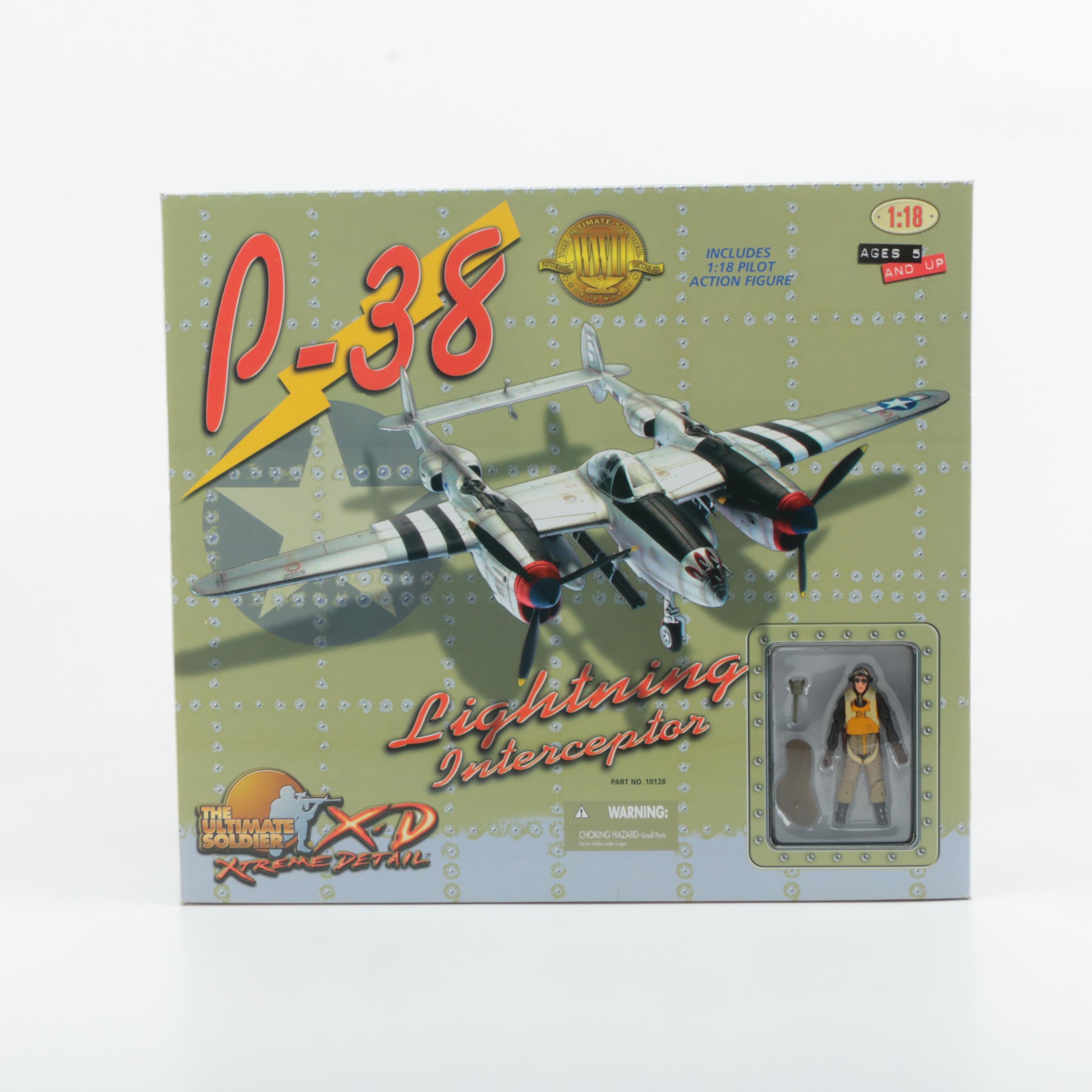 Ultimate Soldier XD P-38 "Lightning Interceptor" Plane