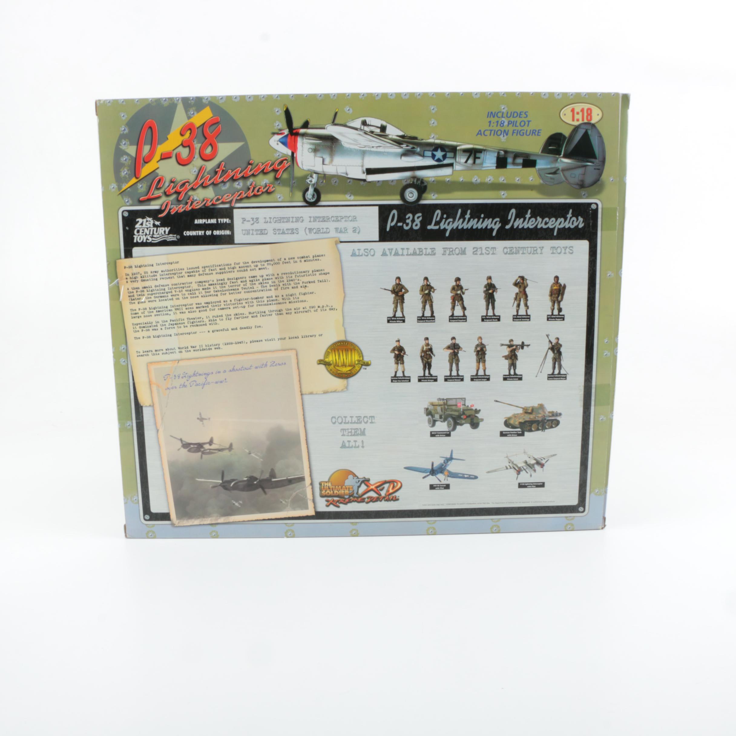 Ultimate Soldier XD P-38 "Lightning Interceptor" Plane