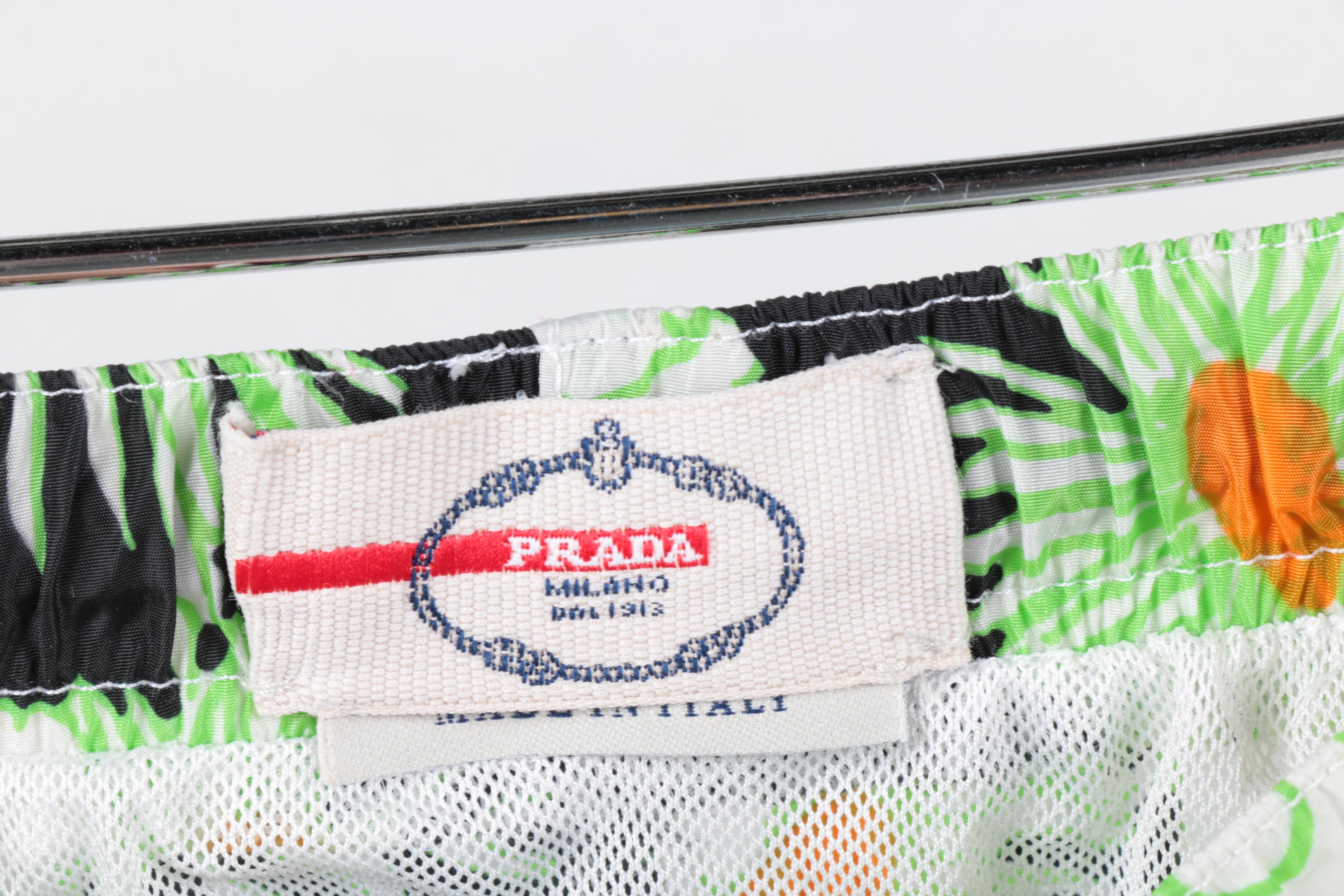 Prada Floral Swim Trunks
