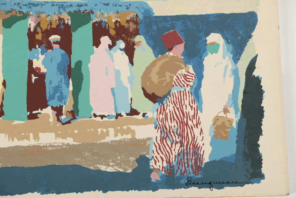 Collection of Francis Beaugureau Serigraphs of Street Scenes