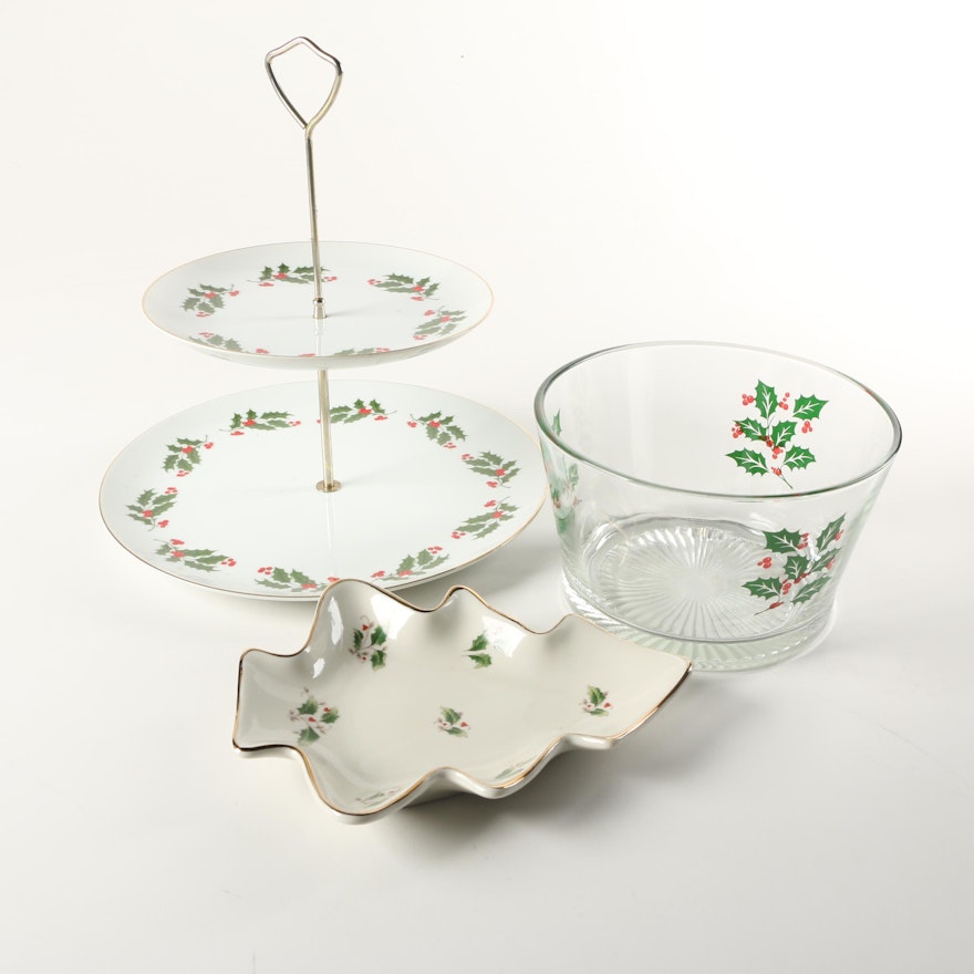 Holly and Berry Serveware and Decor